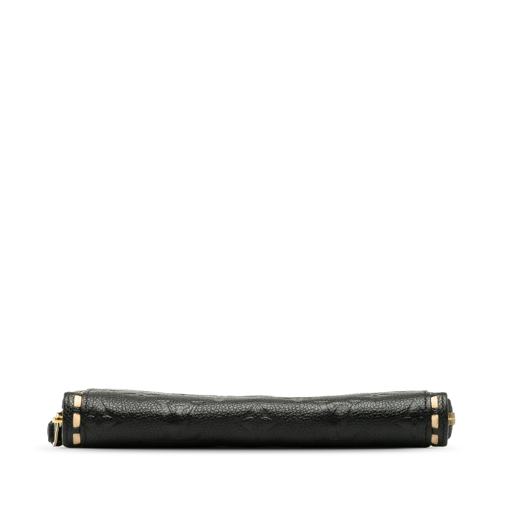 Black Louis Vuitton Monogram Empreinte Zippy Wallet