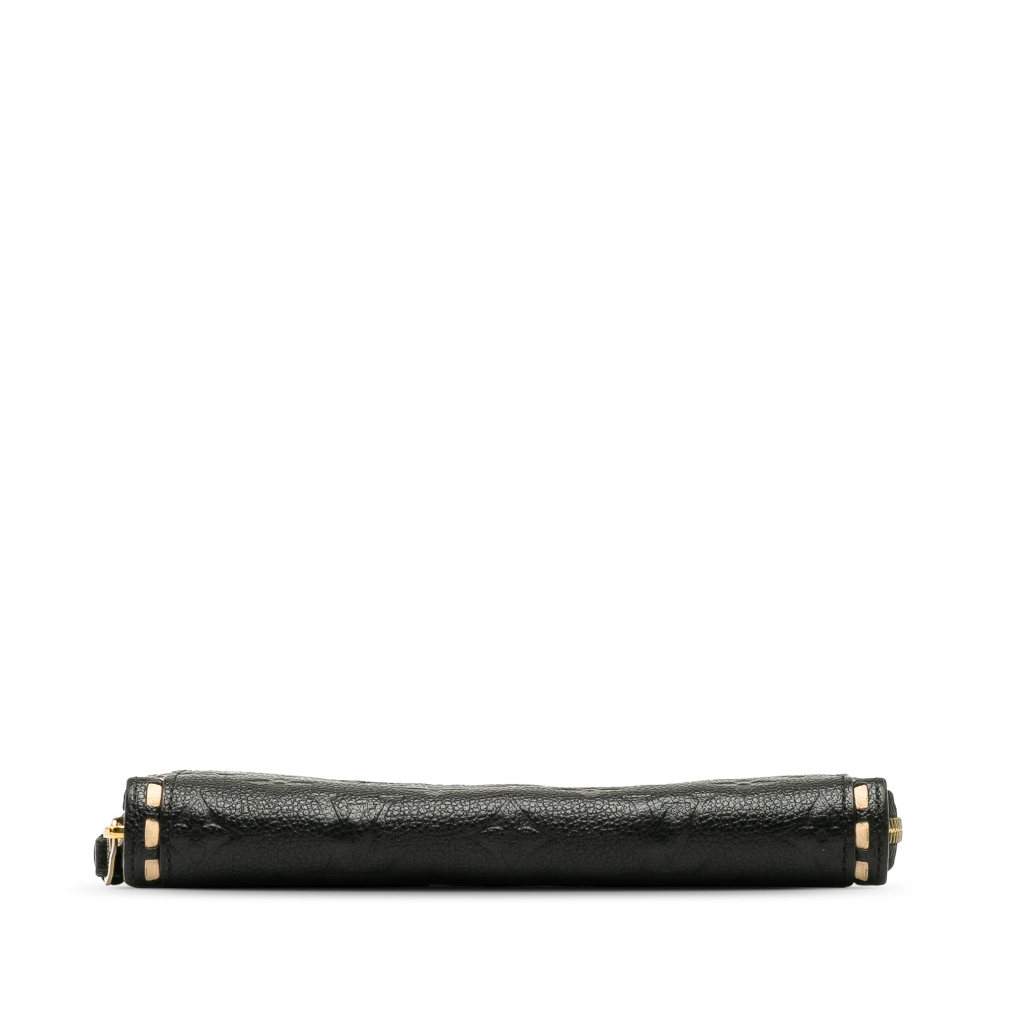 Black Louis Vuitton Monogram Empreinte Zippy Wallet