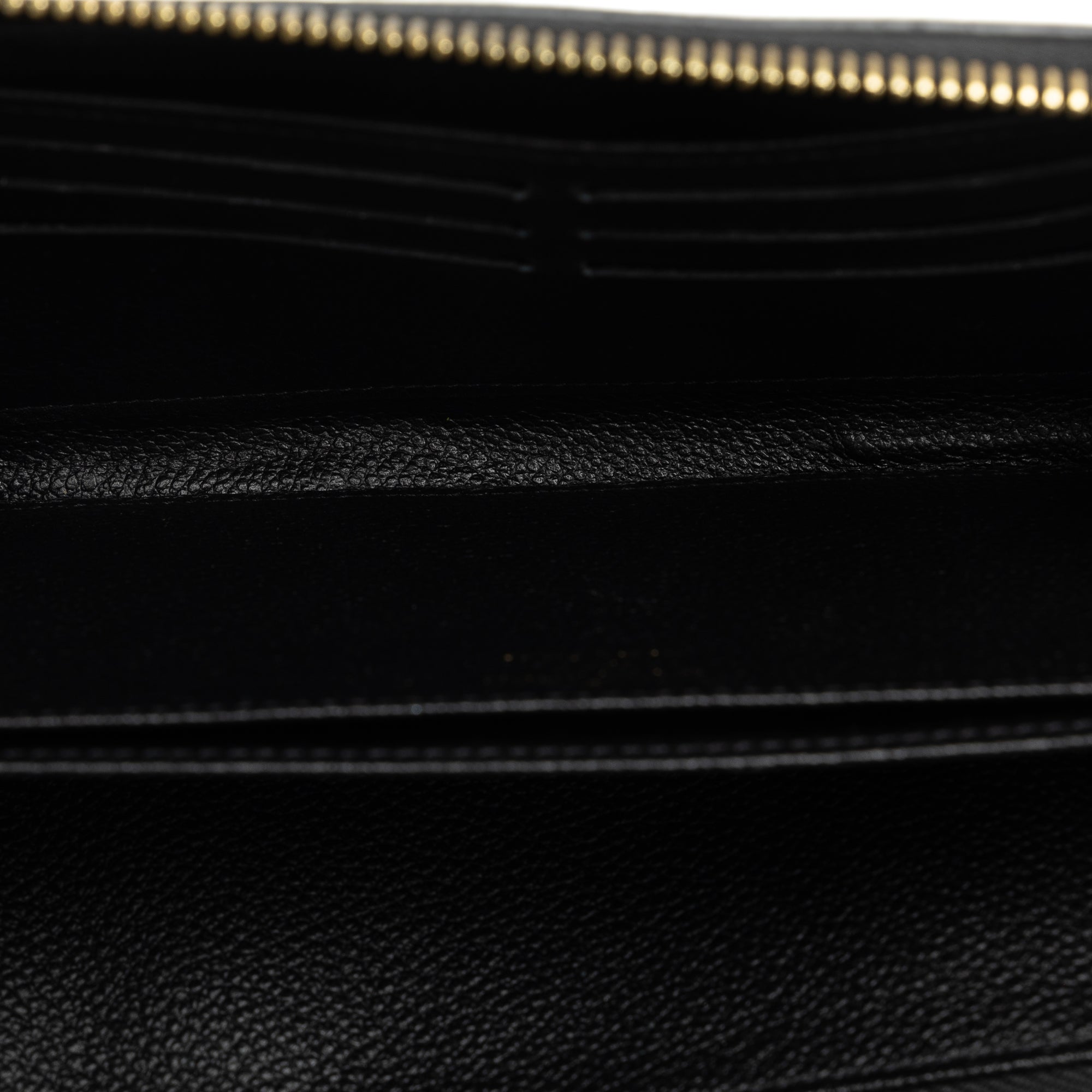Black Louis Vuitton Monogram Empreinte Zippy Wallet