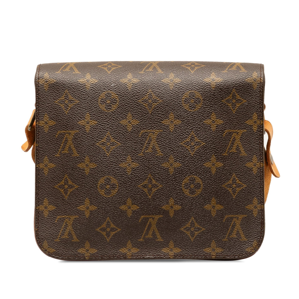 Brown Louis Vuitton Monogram Cartouchiere MM Crossbody Bag