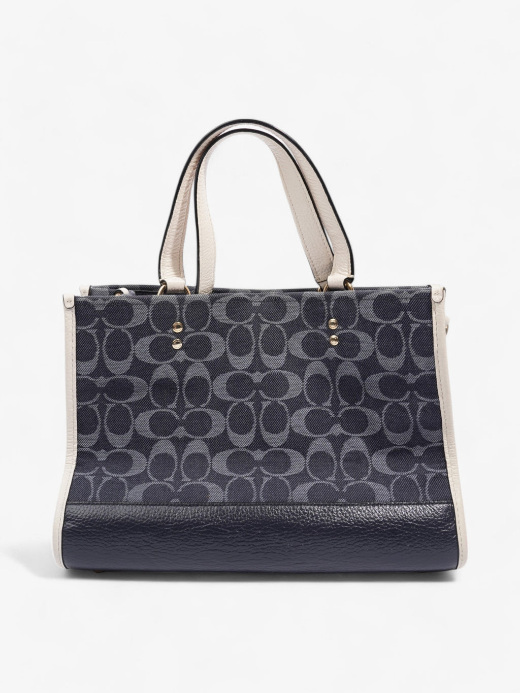 Coach Dempsey Carryall Denim / White Denim