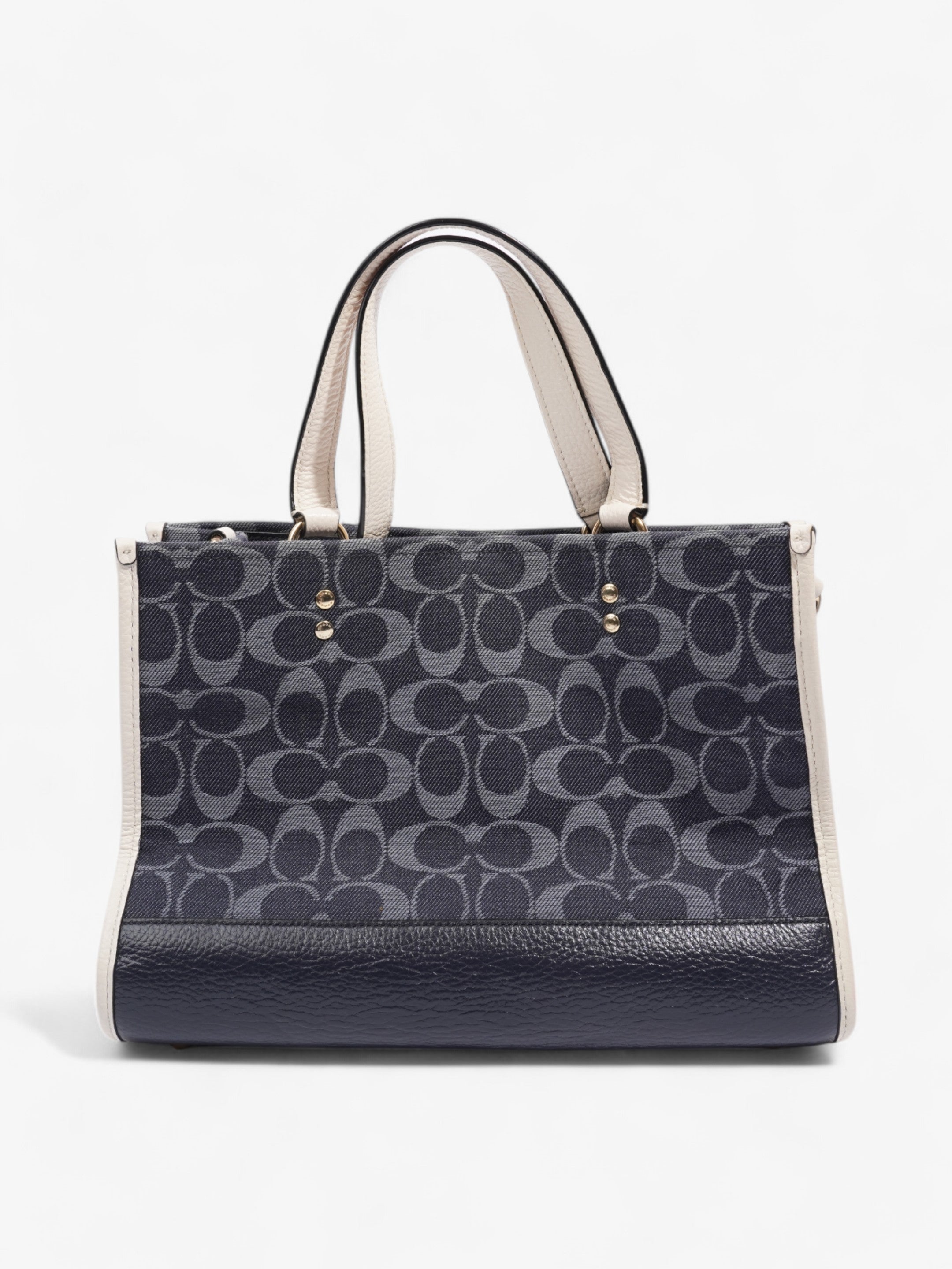 Coach Dempsey Carryall Denim / White Denim