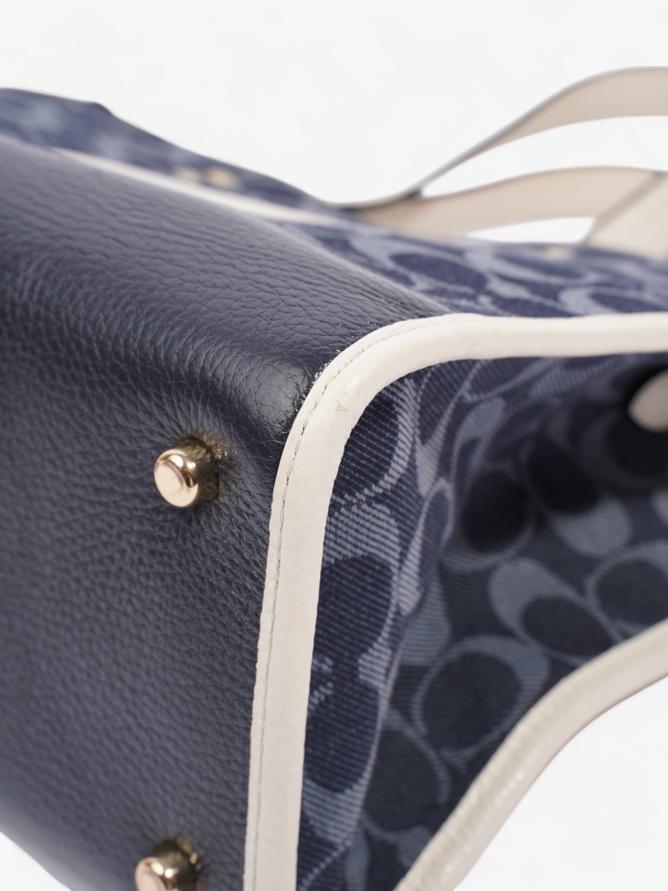 Coach Dempsey Carryall Denim / White Denim