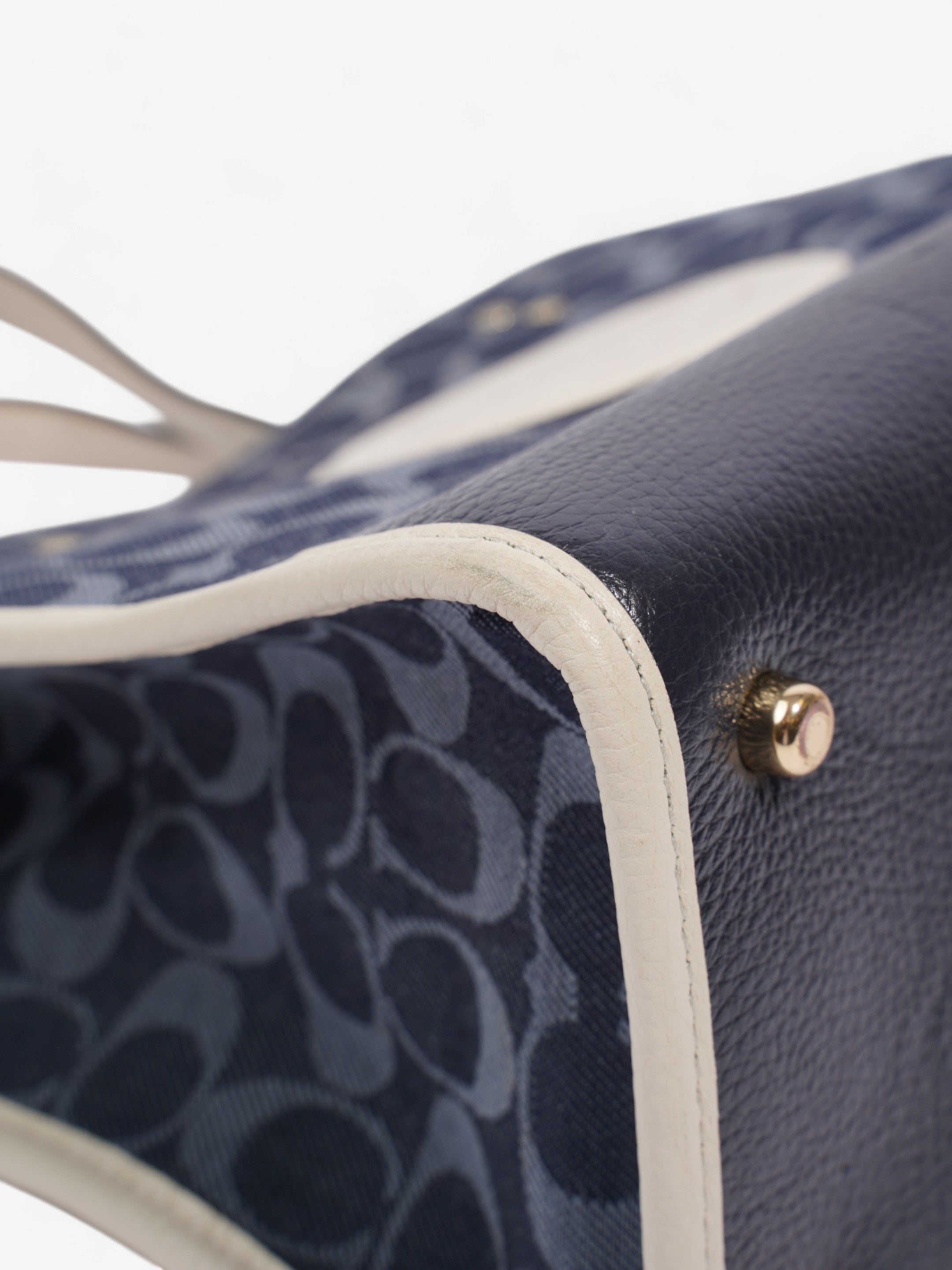 Coach Dempsey Carryall Denim / White Denim