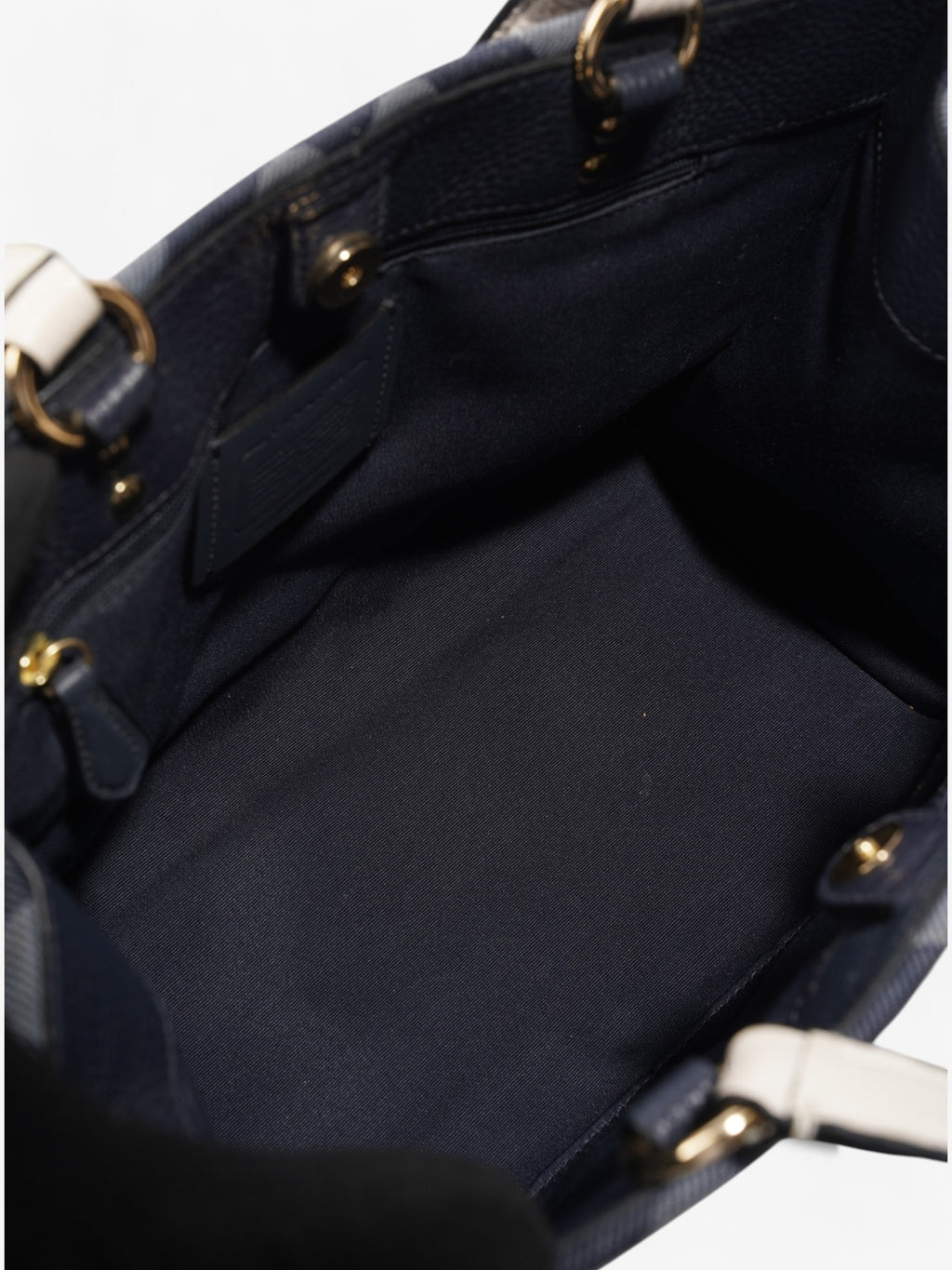 Coach Dempsey Carryall Denim / White Denim
