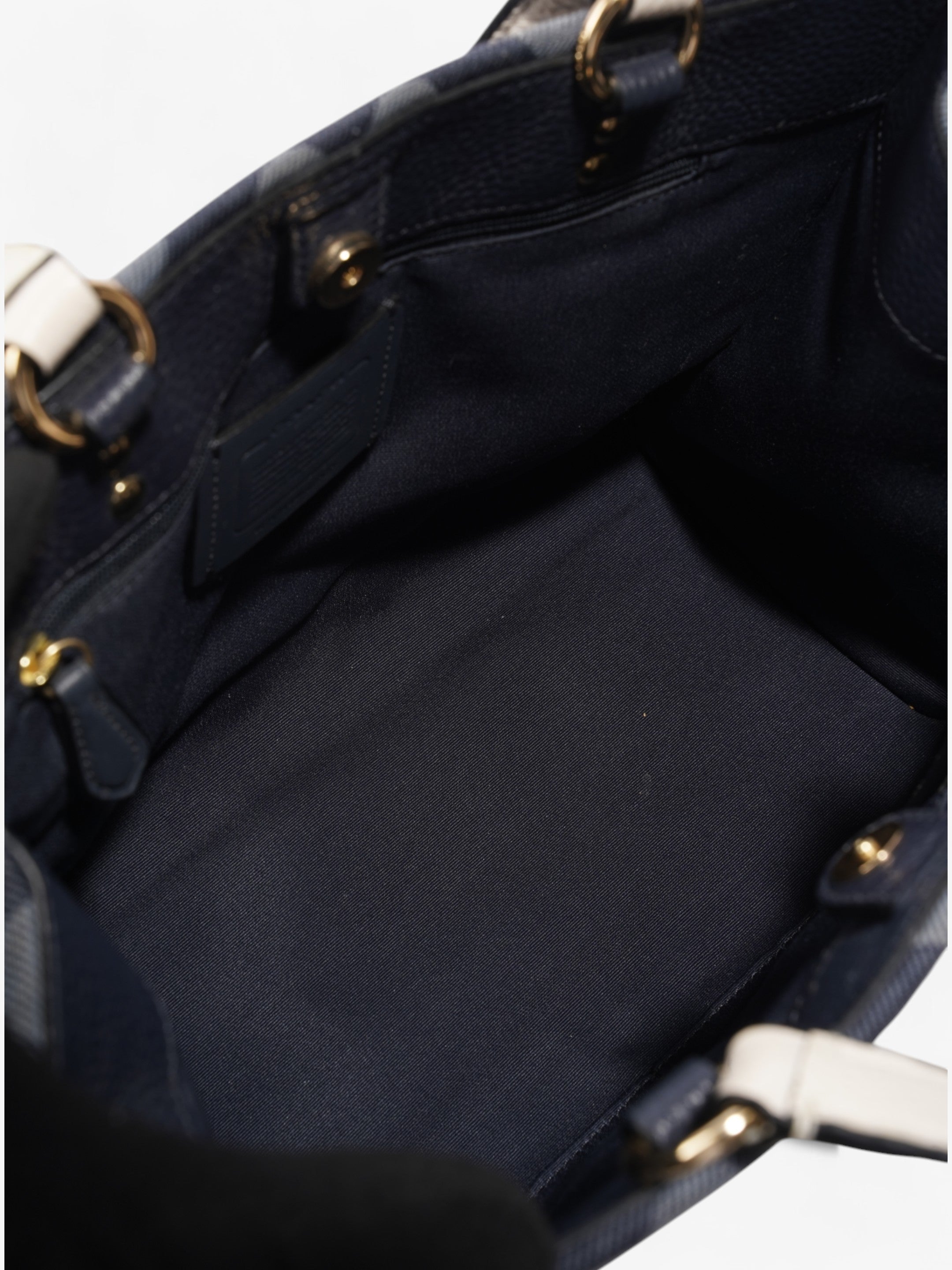 Coach Dempsey Carryall Denim / White Denim