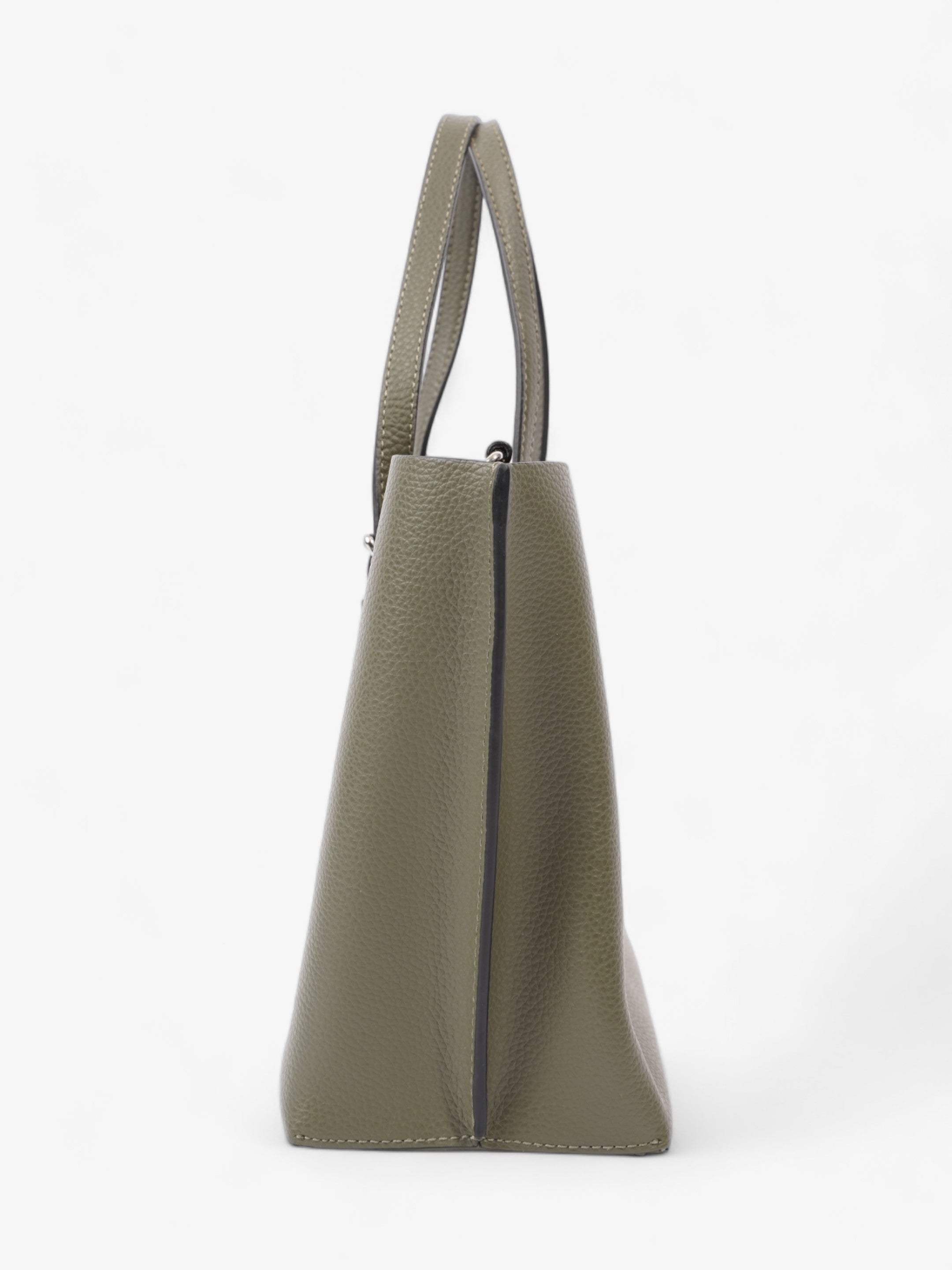 Coach Mollie Tote Bag 25 Olive Green Leather