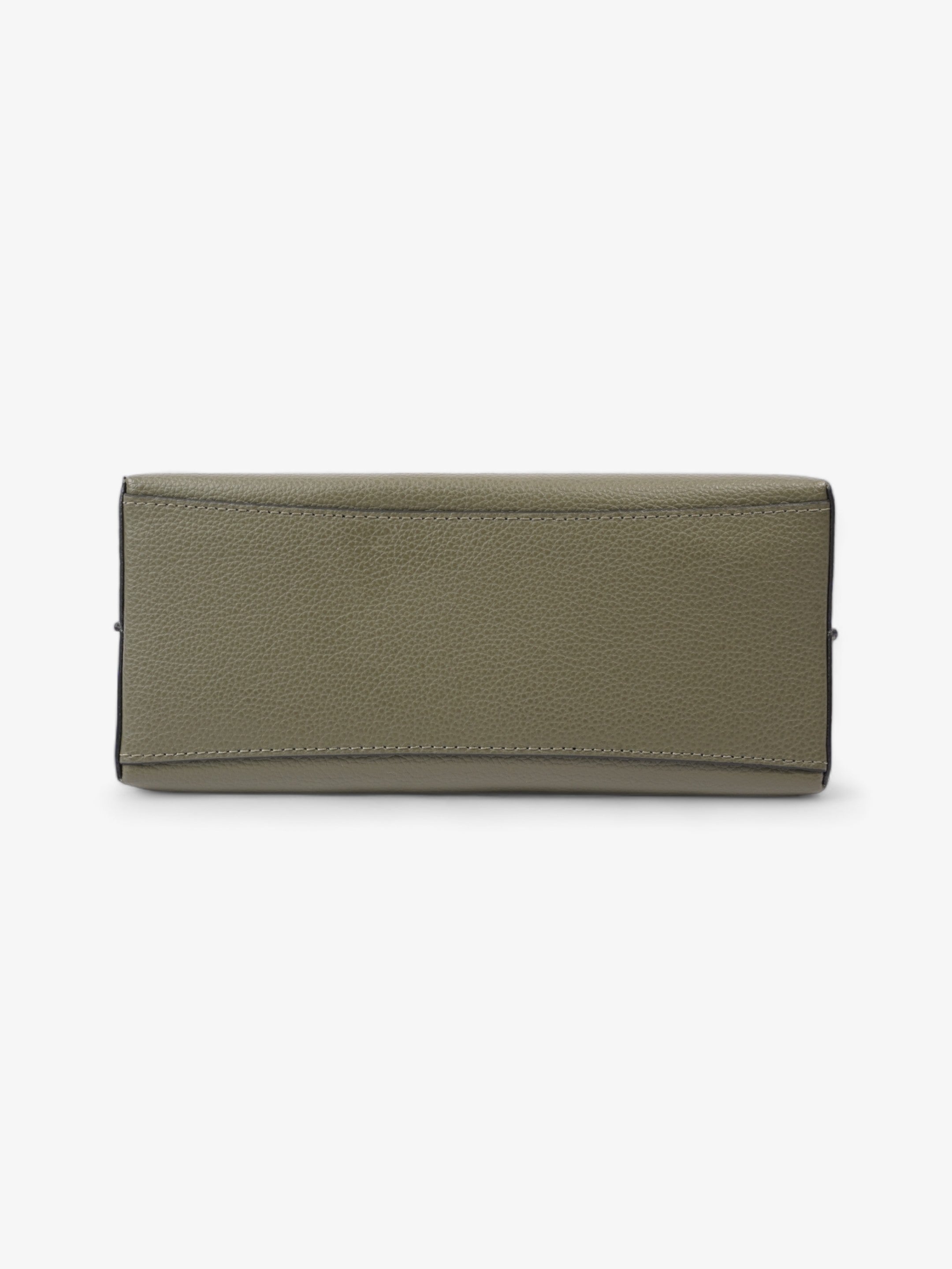 Coach Mollie Tote Bag 25 Olive Green Leather