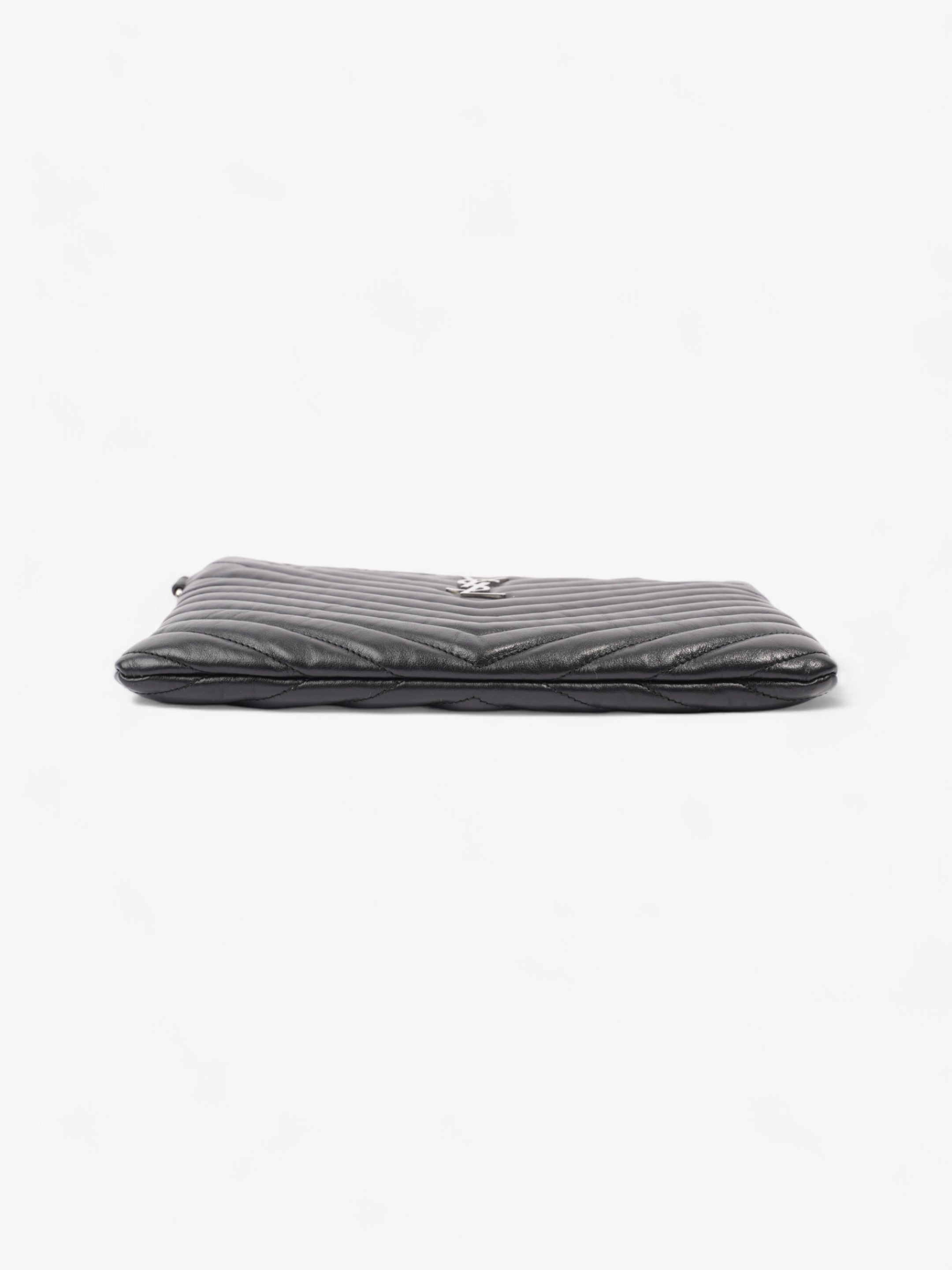 Saint Laurent Cassandre Pouch Black Matelasse Leather