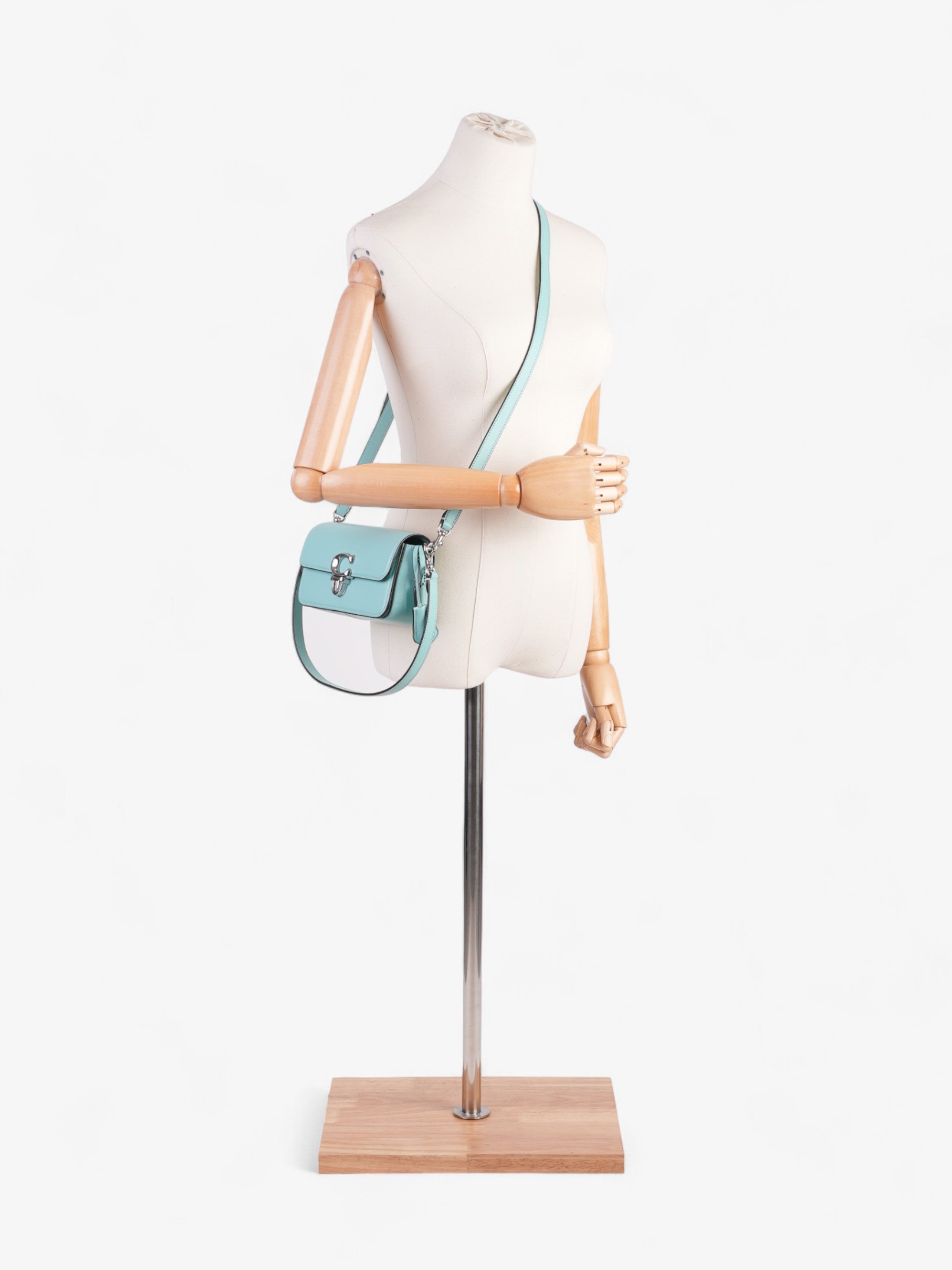 Coach Studio Baguette Turquoise Blue  Leather