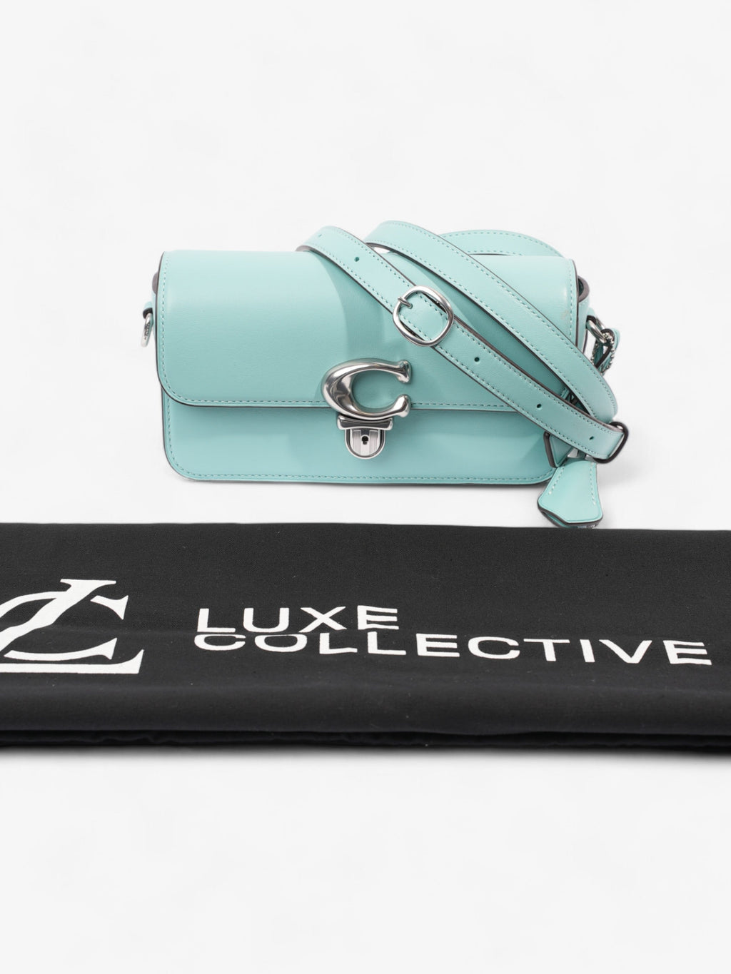 Coach Studio Baguette Turquoise Blue  Leather