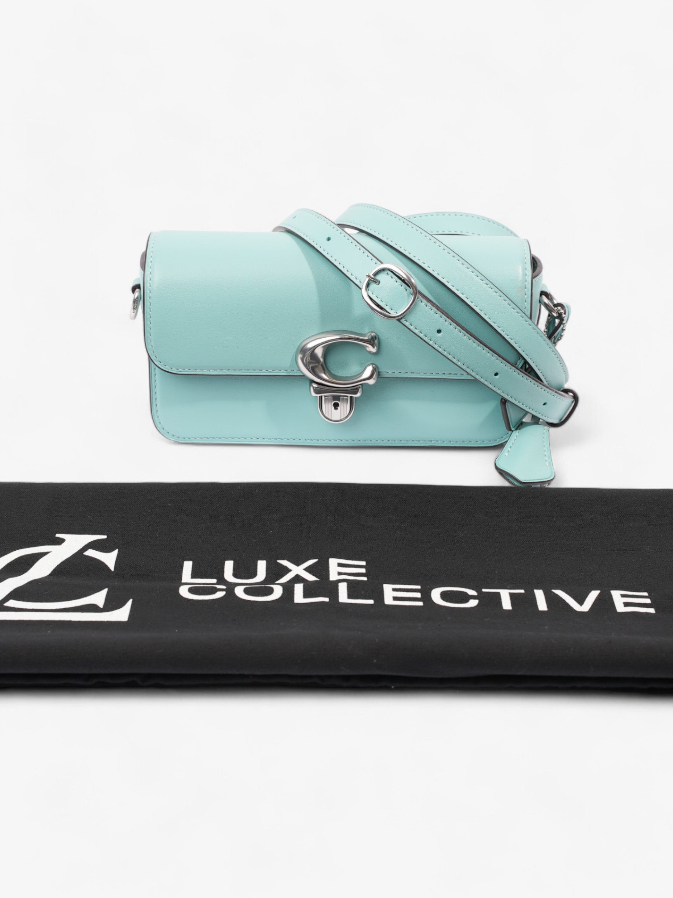 Coach Studio Baguette Turquoise Blue  Leather