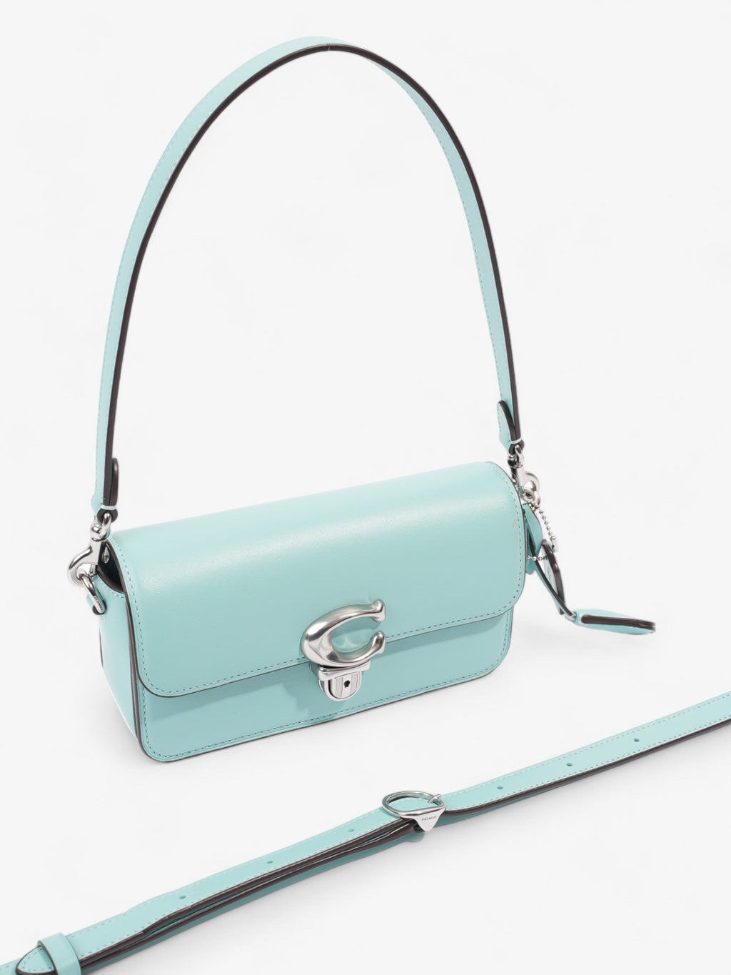 Coach Studio Baguette Turquoise Blue  Leather