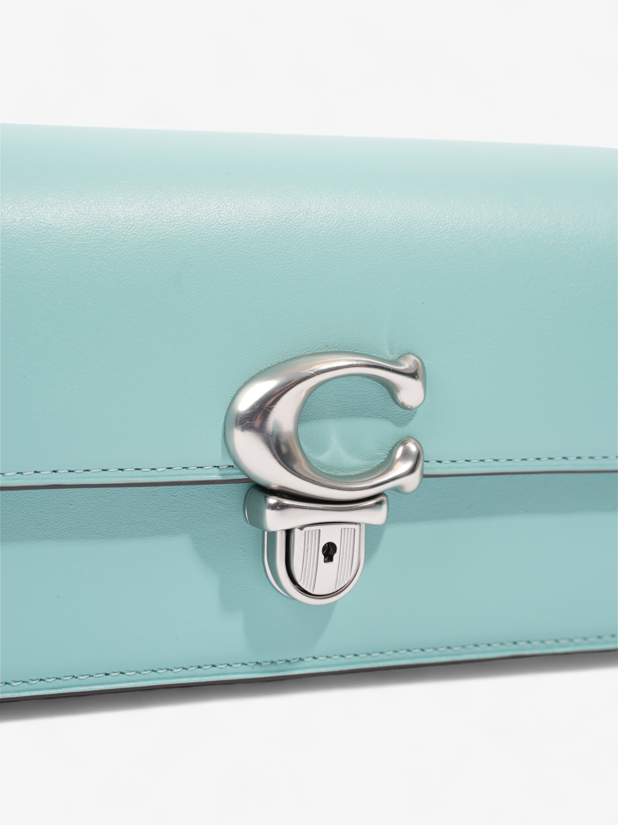 Coach Studio Baguette Turquoise Blue  Leather