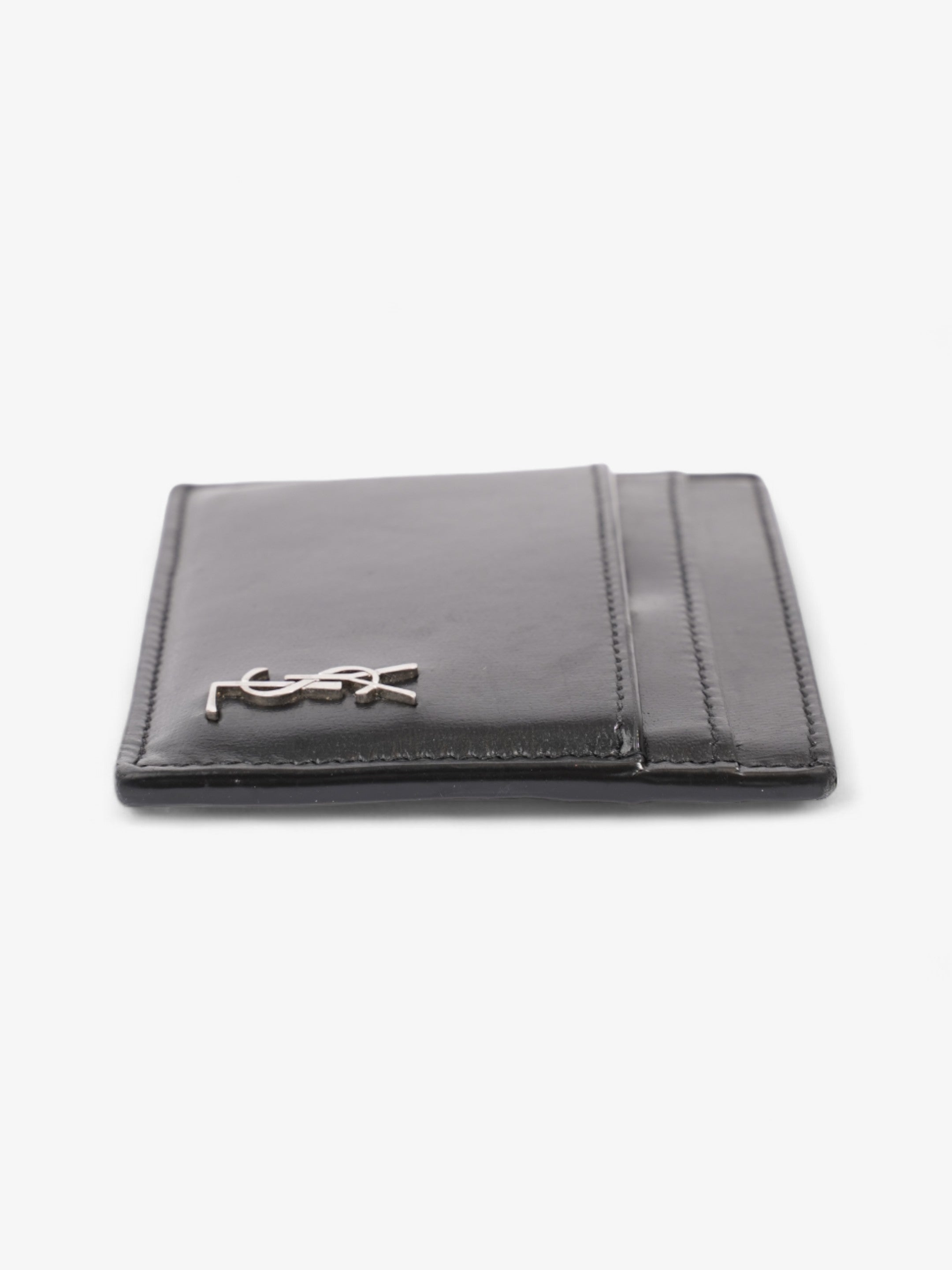 Saint Laurent Monogram Card Holder Black Leather