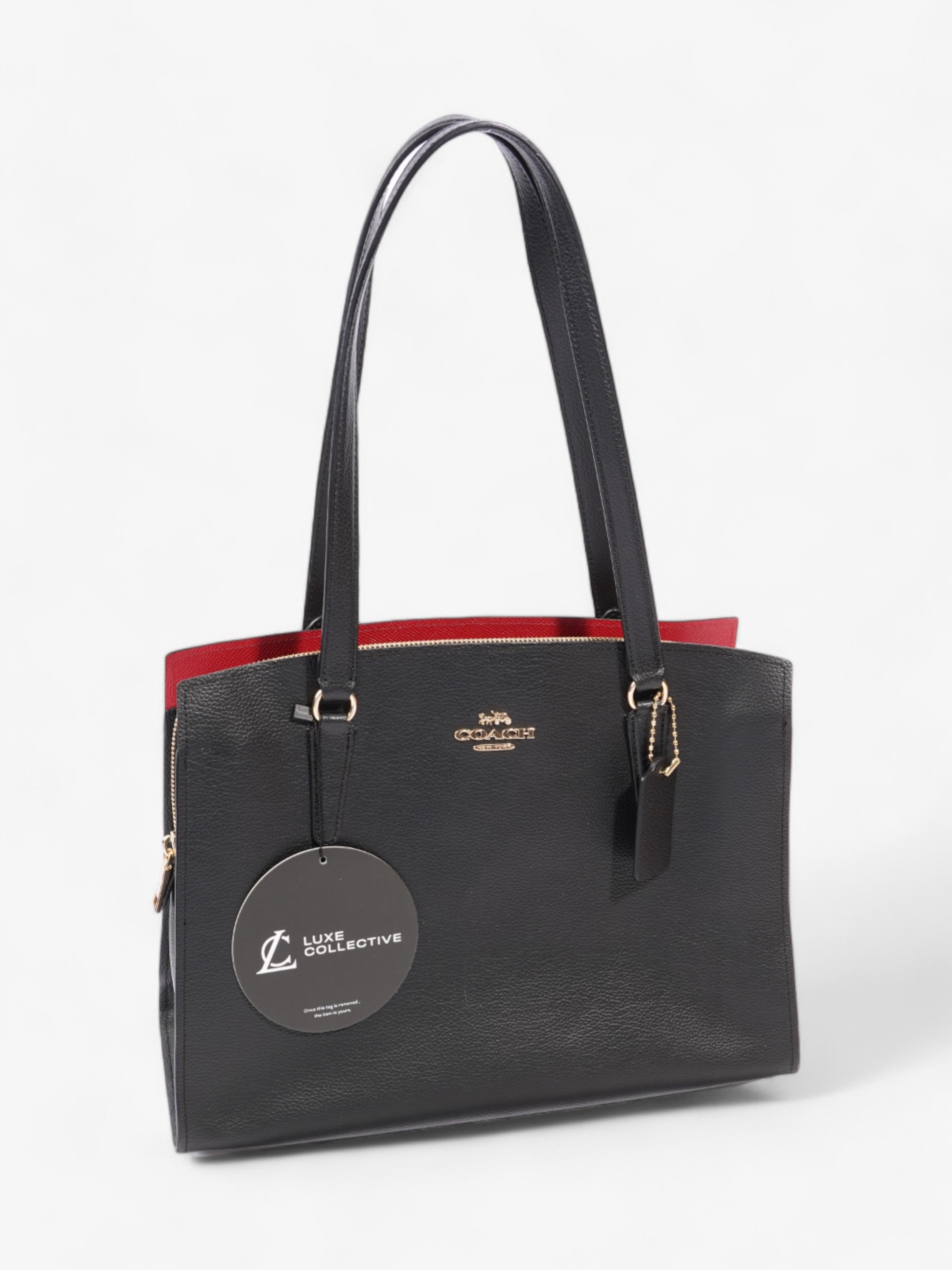 Coach Tatum Carryall Black Leather