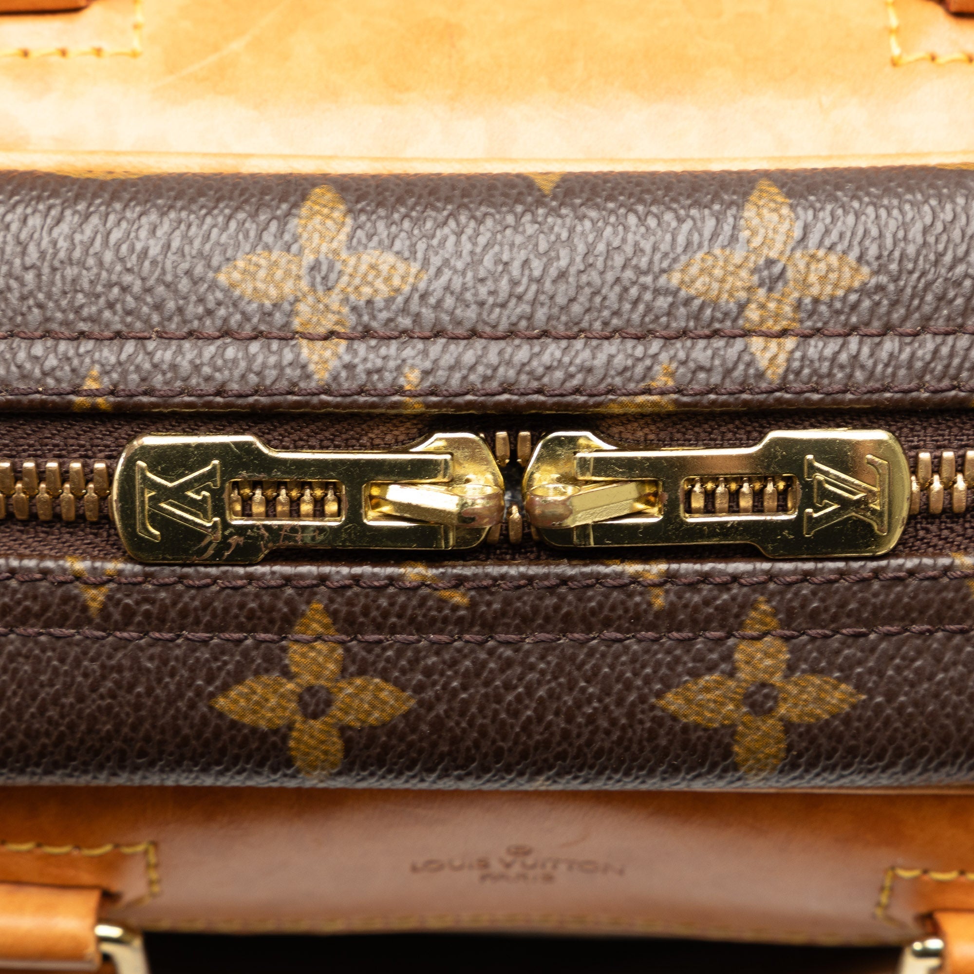 Brown Louis Vuitton Monogram Trouville Handbag