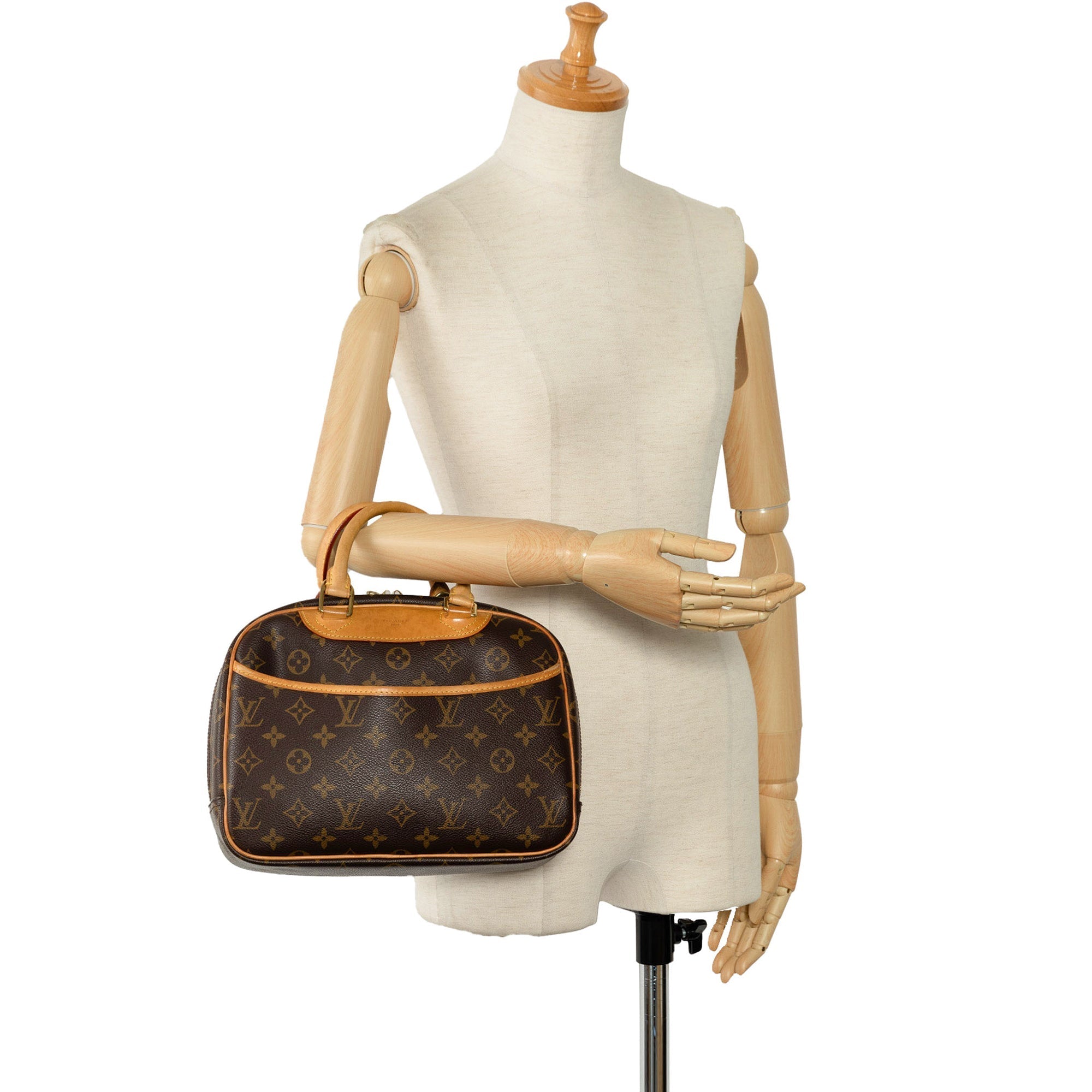 Brown Louis Vuitton Monogram Trouville Handbag