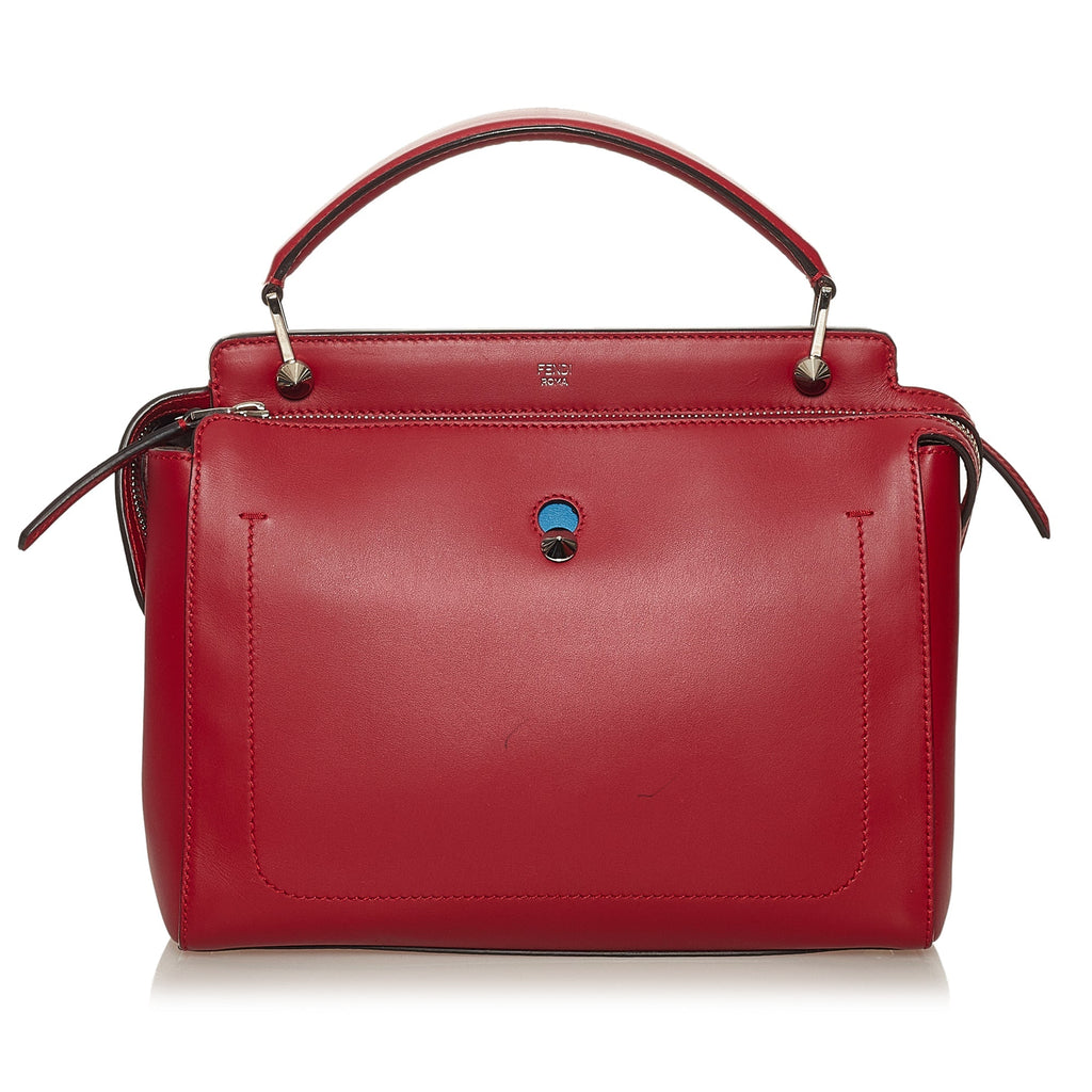 Fendi DotCom Handbag Large Red