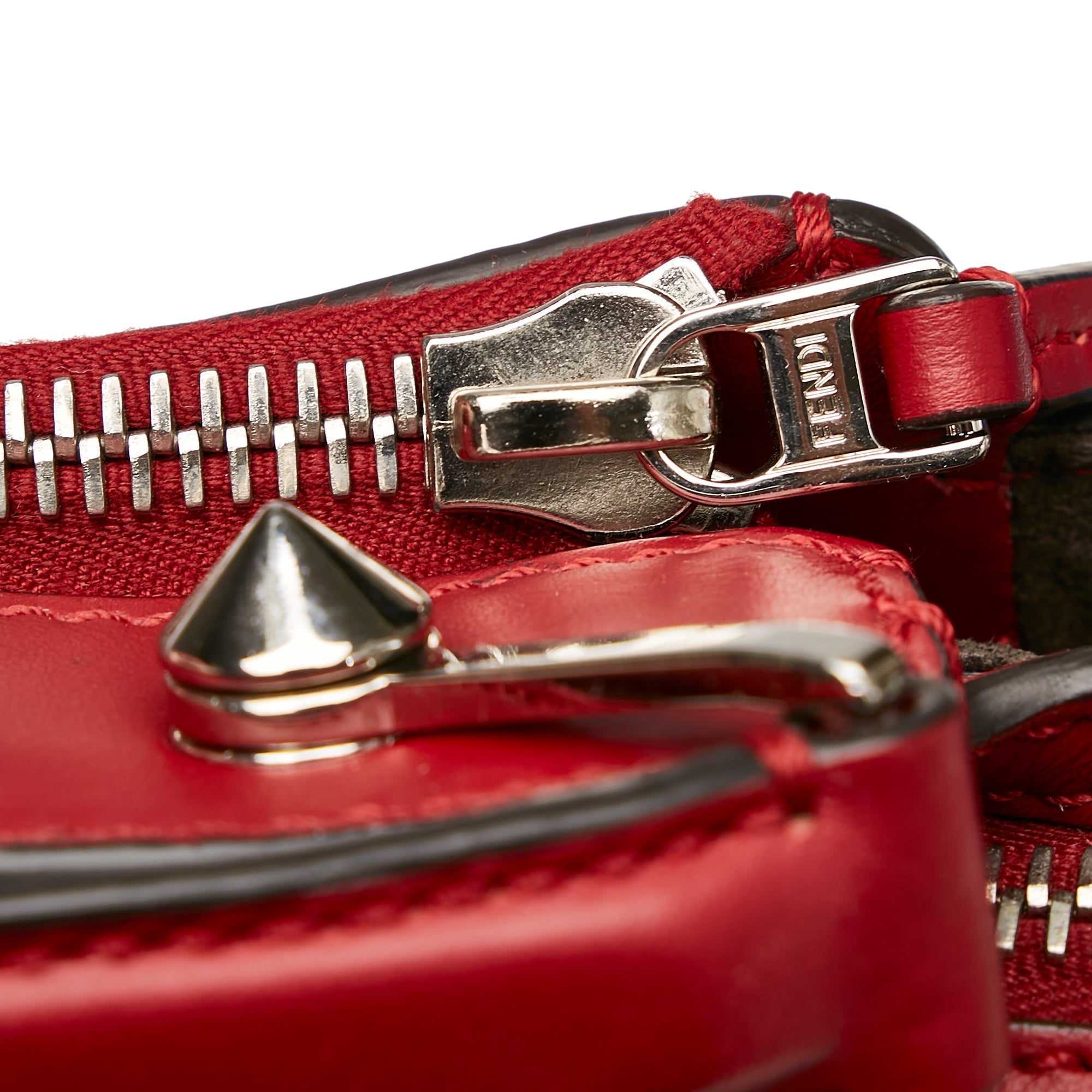 Fendi DotCom Handbag Large Red