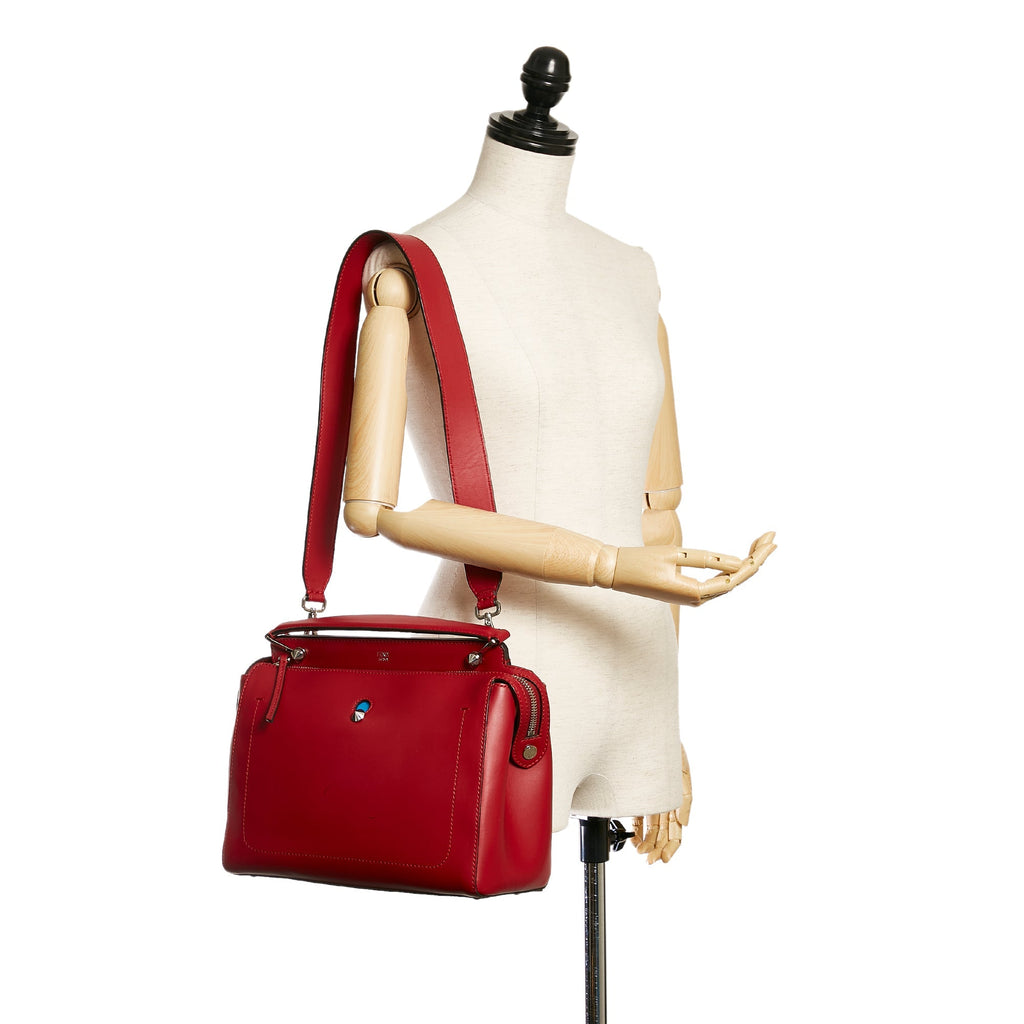 Fendi DotCom Handbag Large Red