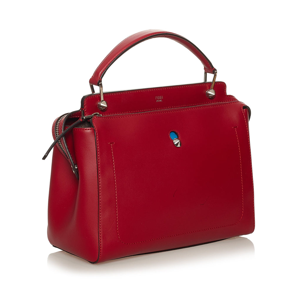 Fendi DotCom Handbag Large Red