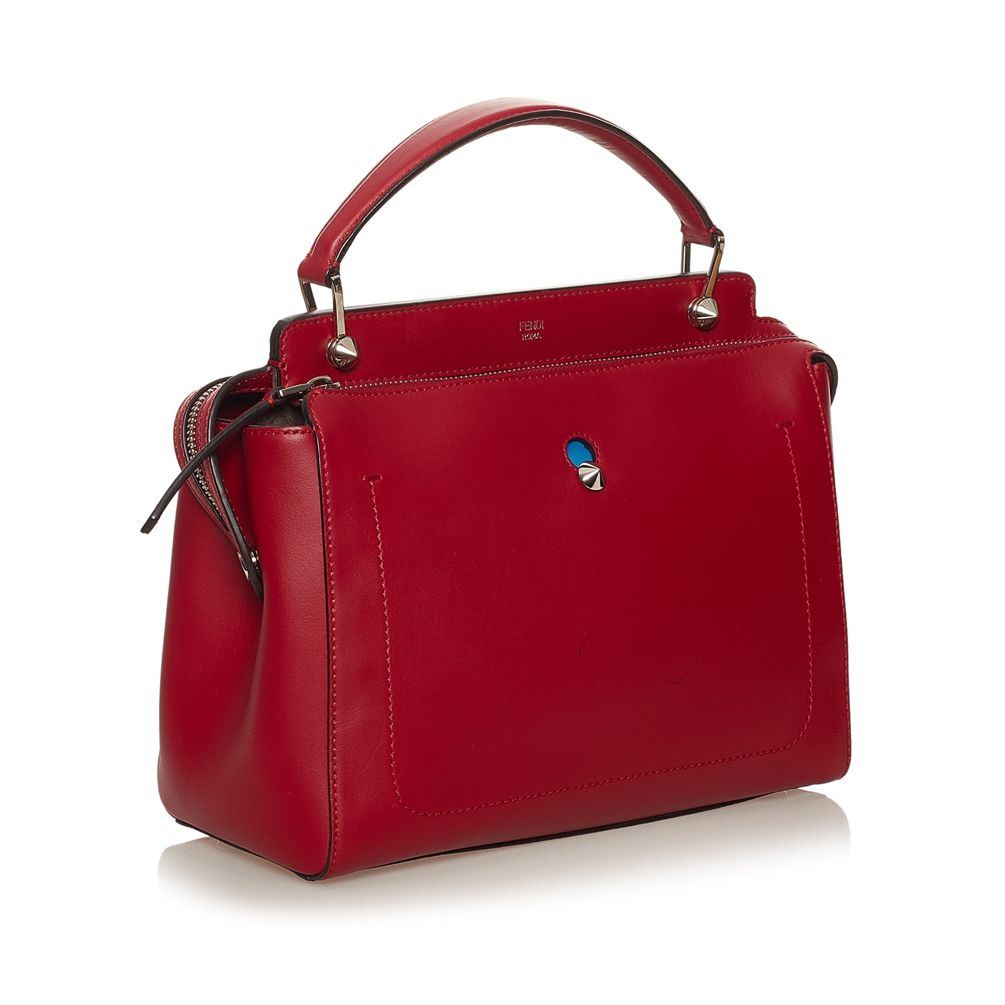 Fendi DotCom Handbag Large Red