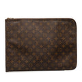 Brown Louis Vuitton Monogram Poche Documents Portfolio Business Bag