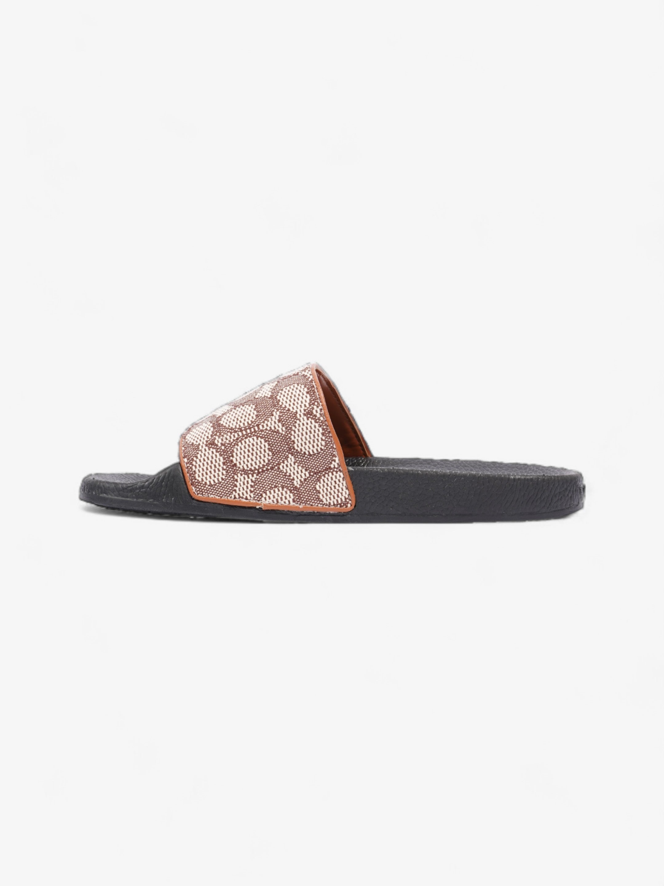 Coach Disney X Coach Sig Jacq Slide Cream / Brown / Black Cotton EU 39.5 UK 6.5