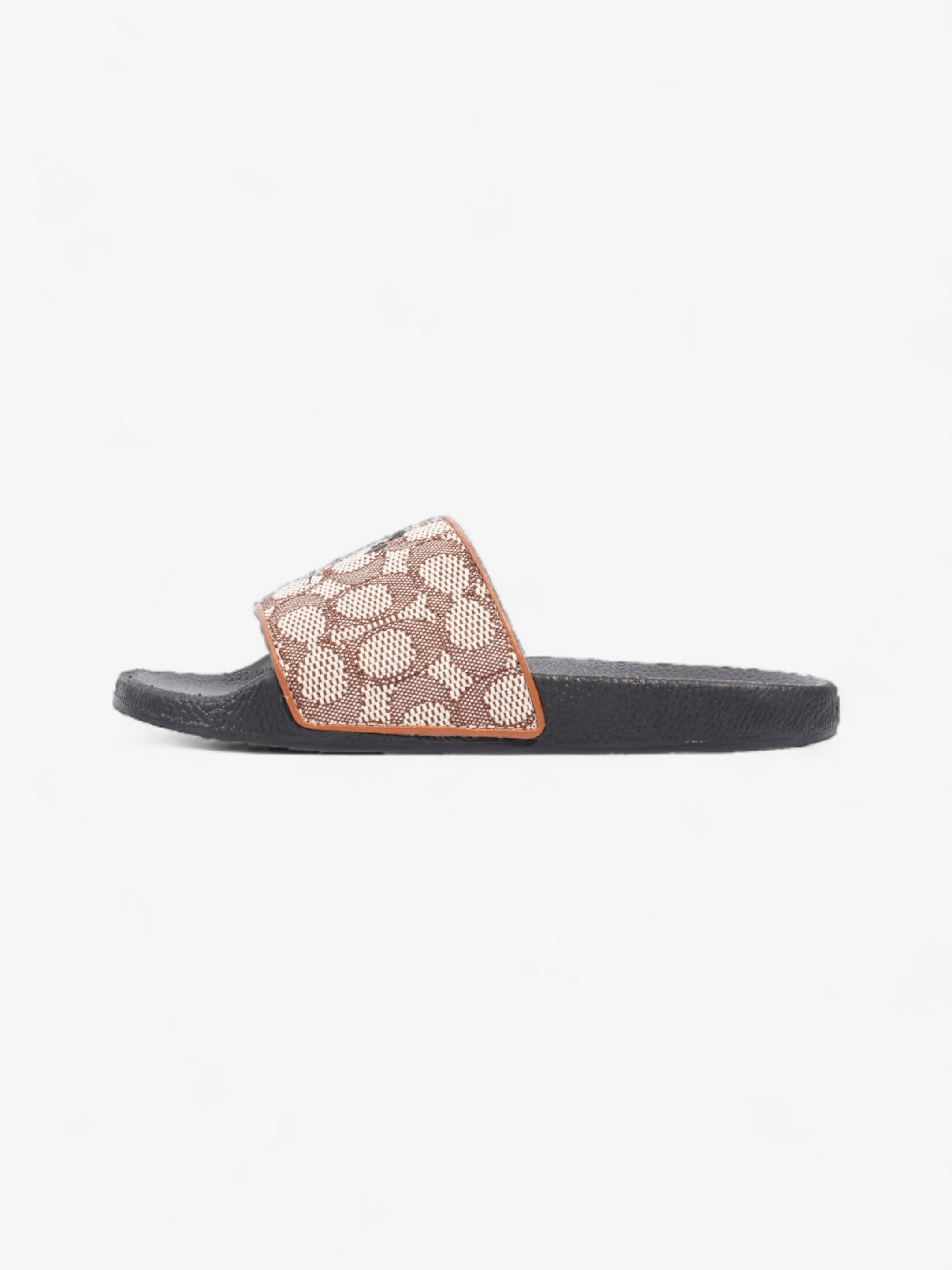 Coach Disney X Coach Sig Jacq Slide Cream / Brown / Black Cotton EU 39.5 UK 6.5