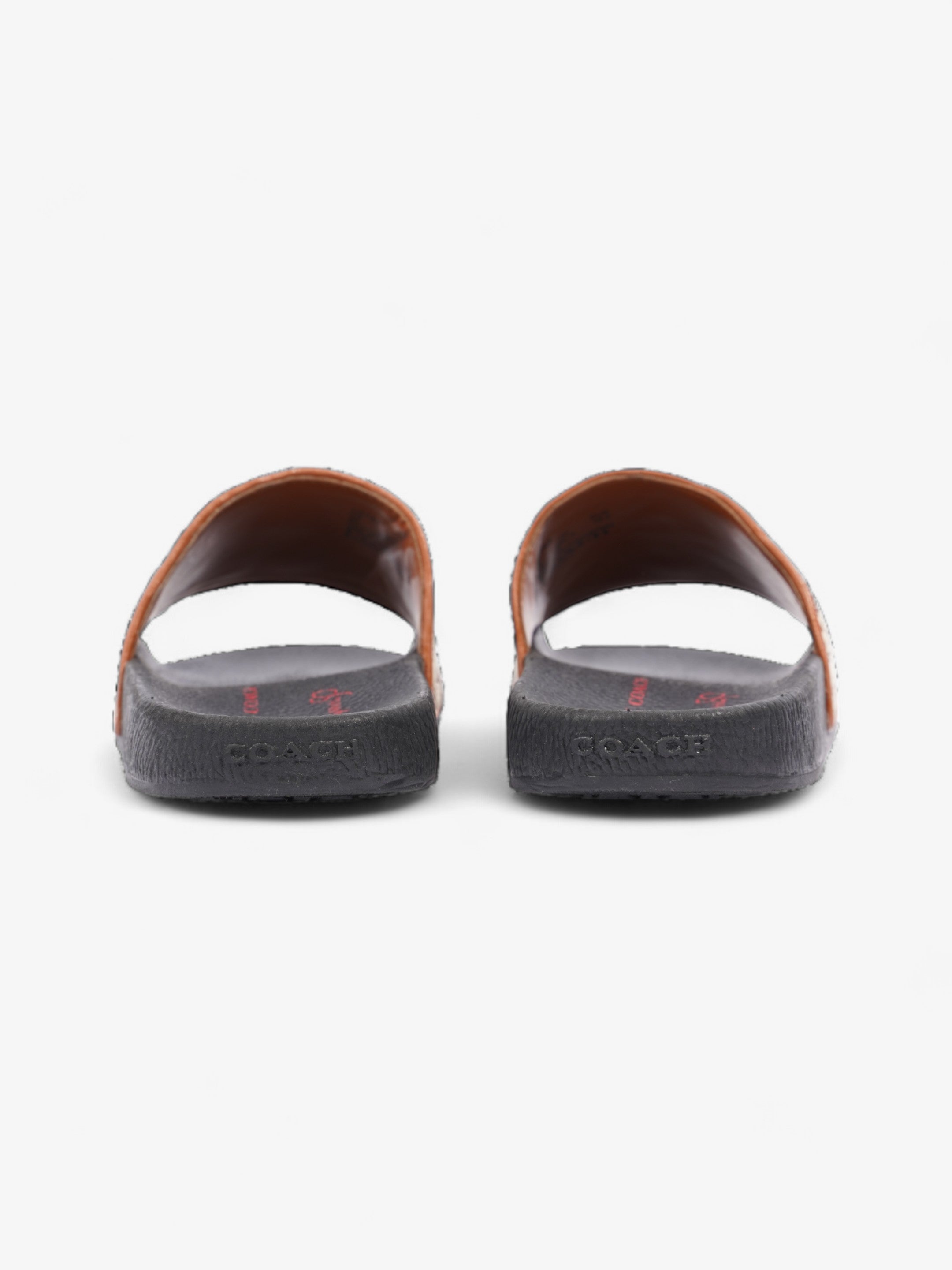 Coach Disney X Coach Sig Jacq Slide Cream / Brown / Black Cotton EU 39.5 UK 6.5