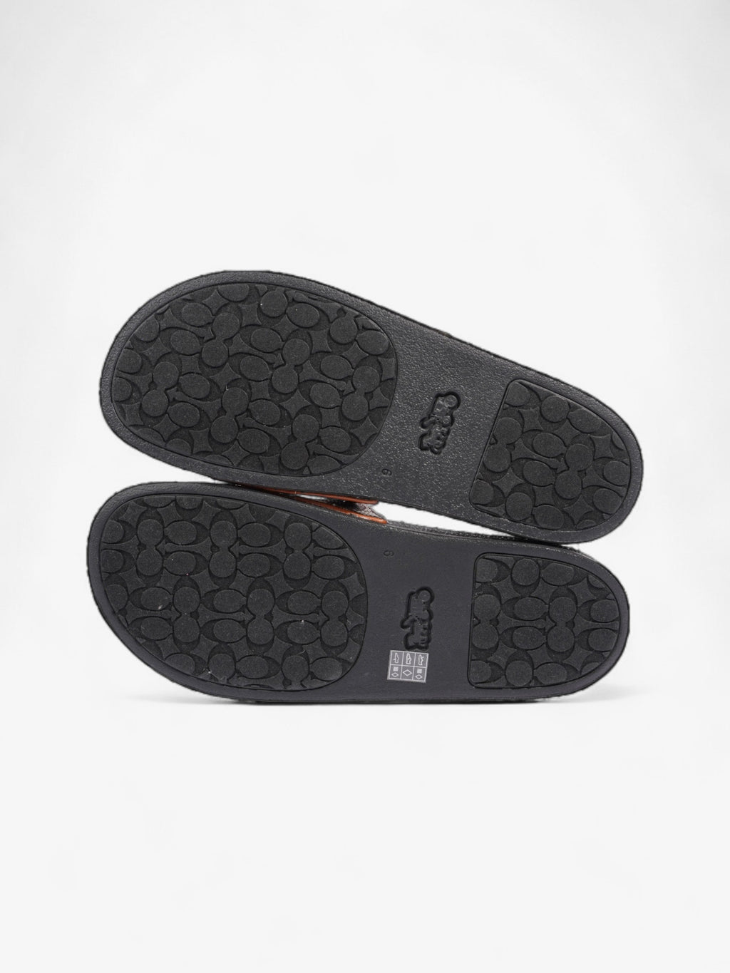 Coach Disney X Coach Sig Jacq Slide Cream / Brown / Black Cotton EU 39.5 UK 6.5
