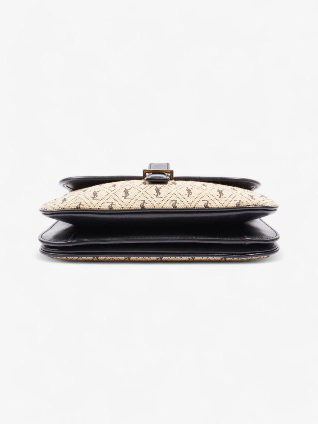 Saint Laurent Monogramme cloth bag Beige / Black Fabric