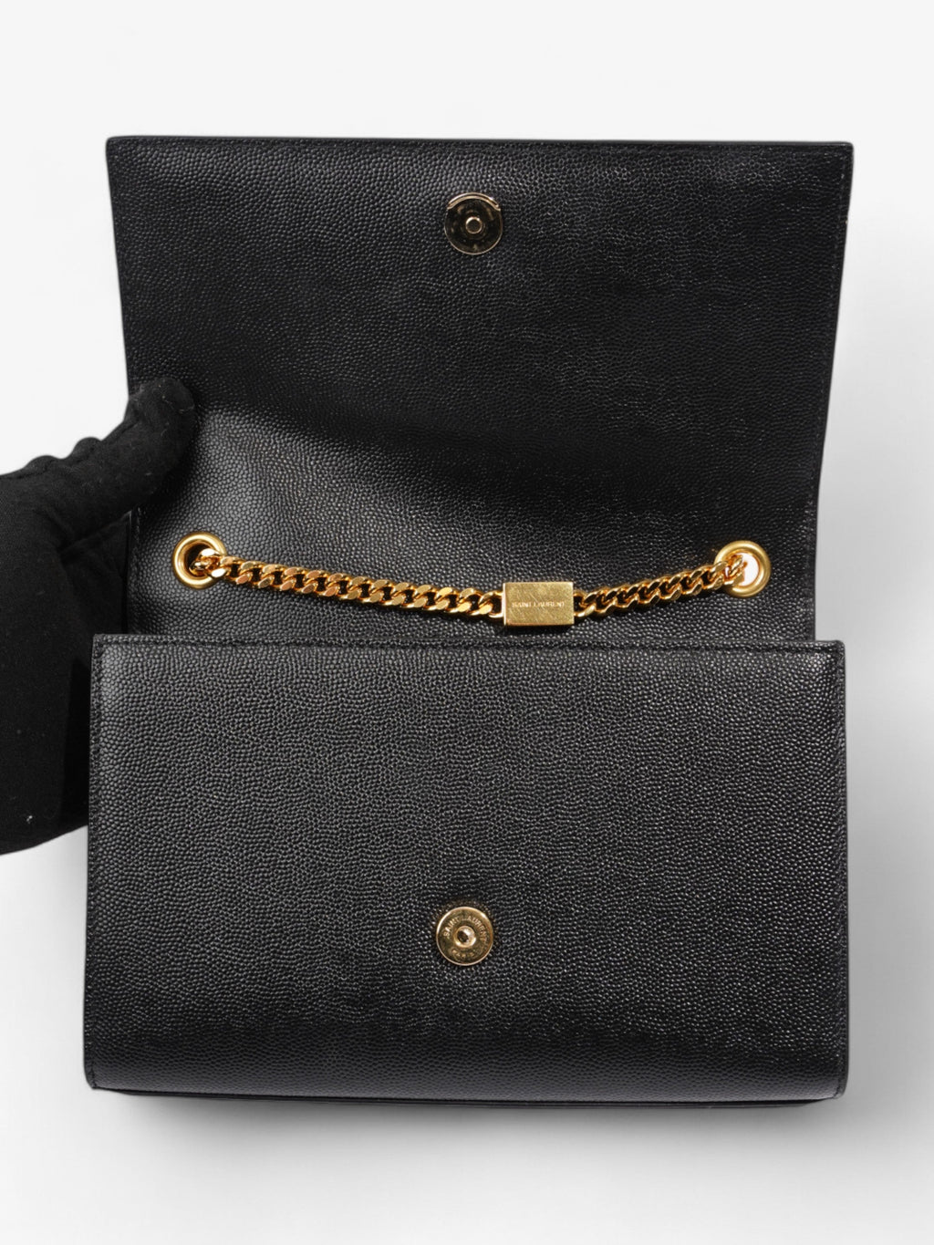 Saint Laurent Kate Black Calfskin Leather Small