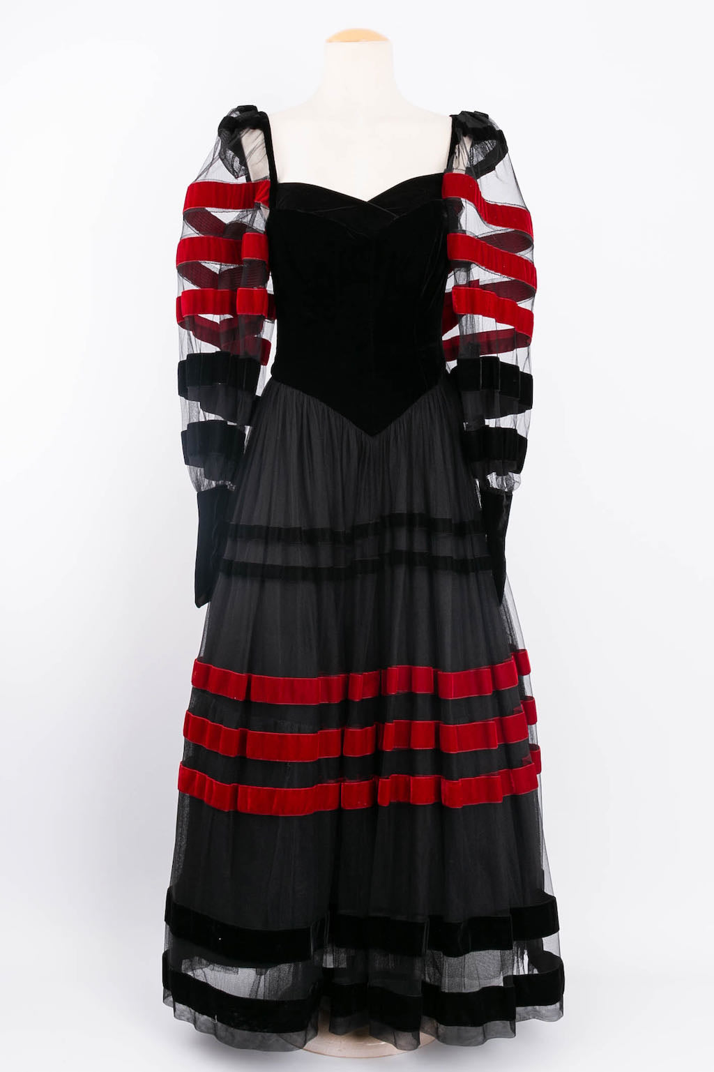 Robe en velours et tulle Loris Azzaro