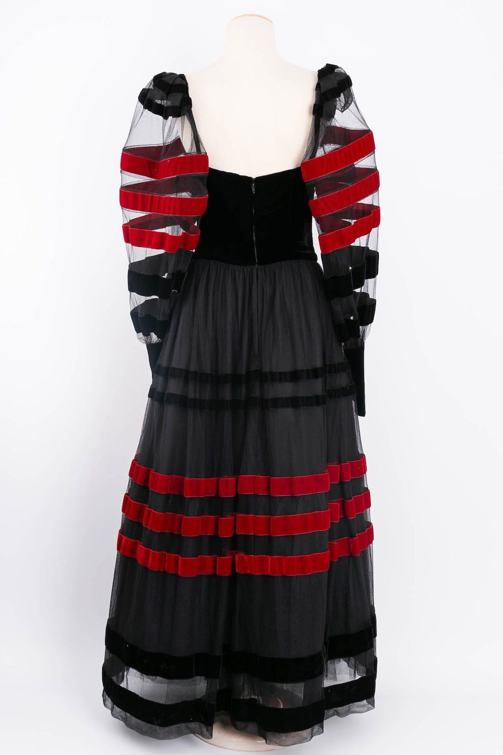 Robe en velours et tulle Loris Azzaro