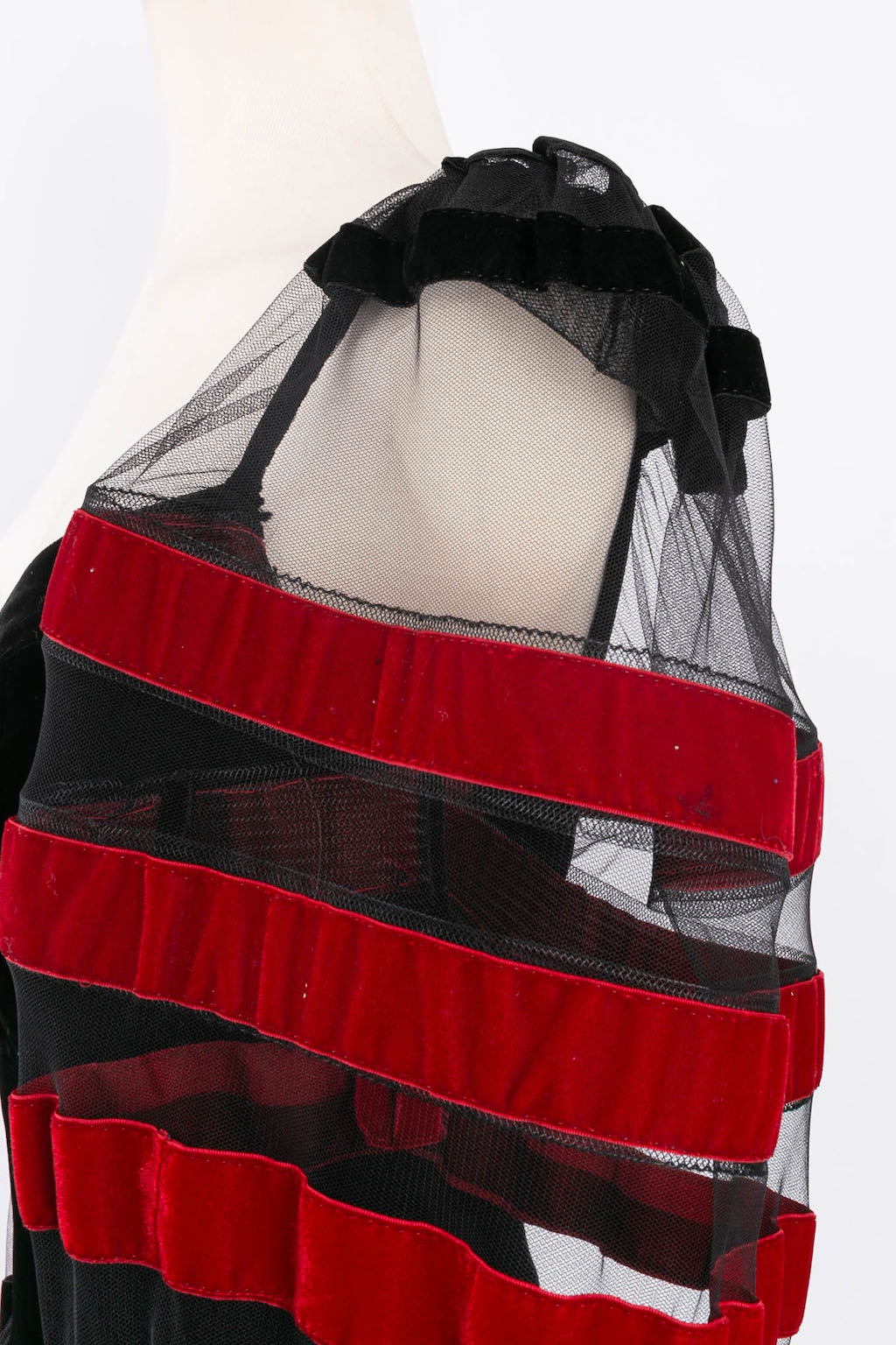 Robe en velours et tulle Loris Azzaro