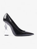Saint Laurent Opyum Heels 110 Black Patent Leather EU 40.5 UK 7.5