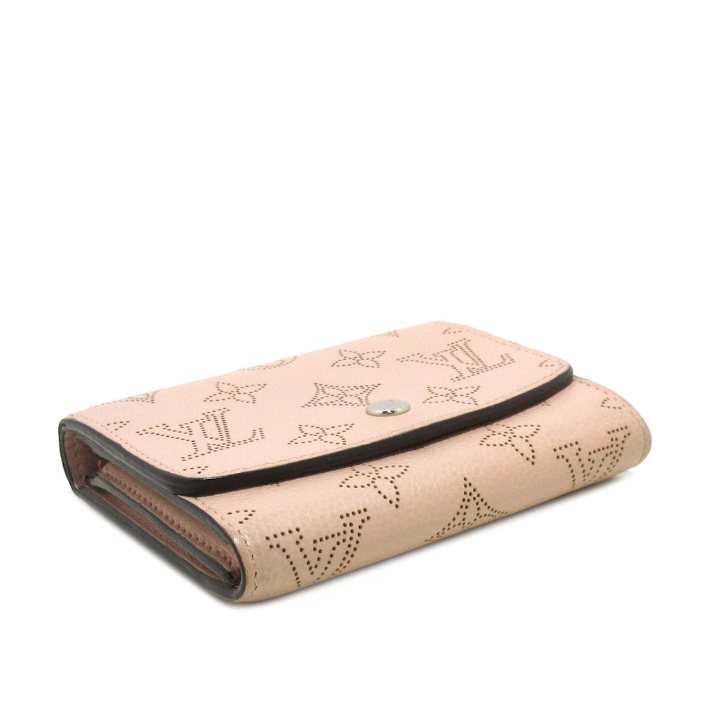 Pink Louis Vuitton Monogram Mahina Iris Compact Wallet