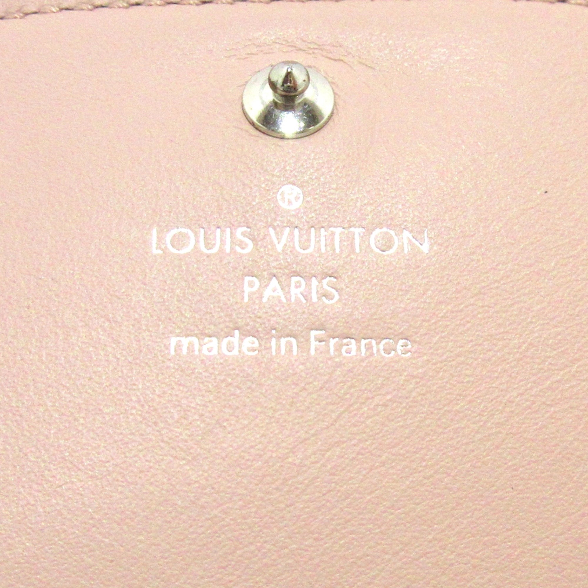 Pink Louis Vuitton Monogram Mahina Iris Compact Wallet