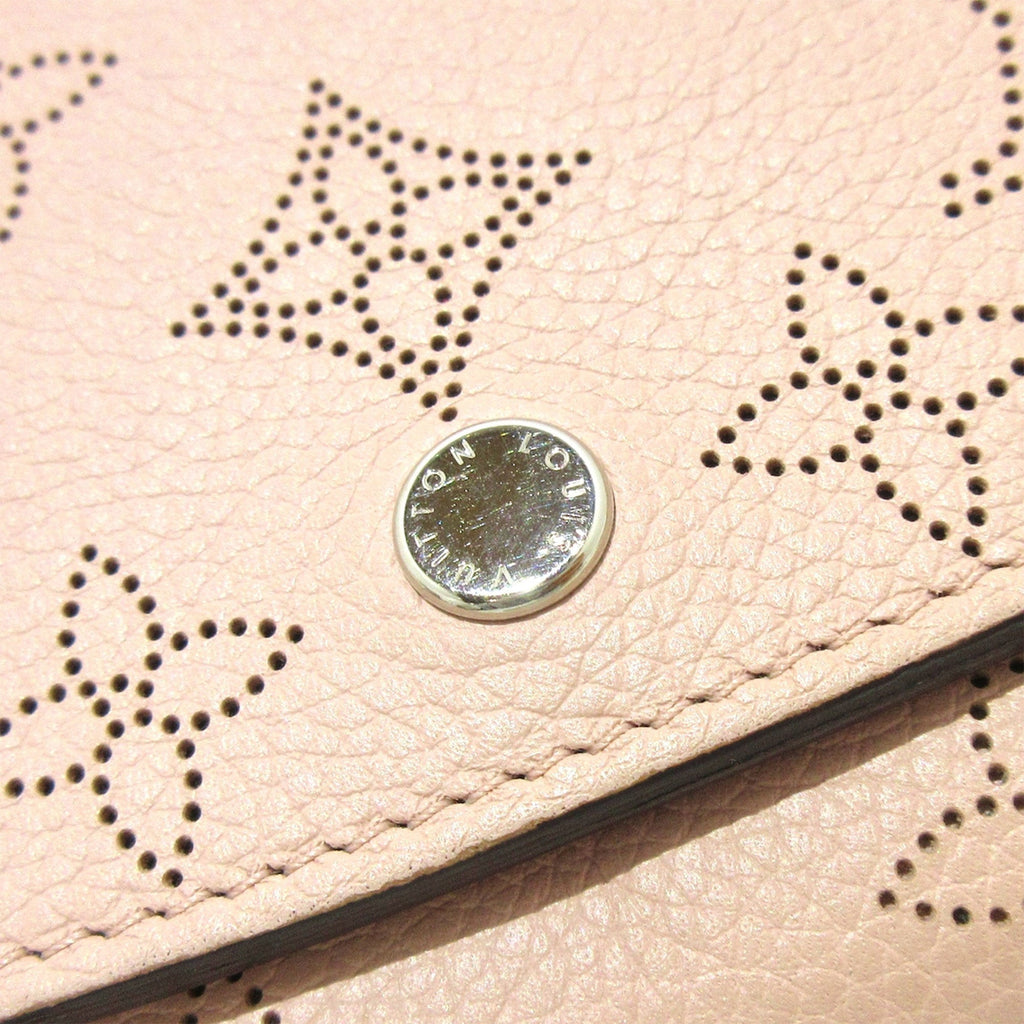 Pink Louis Vuitton Monogram Mahina Iris Compact Wallet