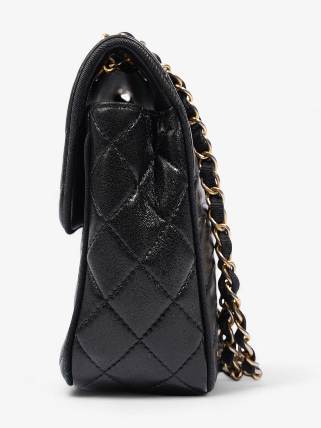 Chanel Scallop Flap Black Leather Medium