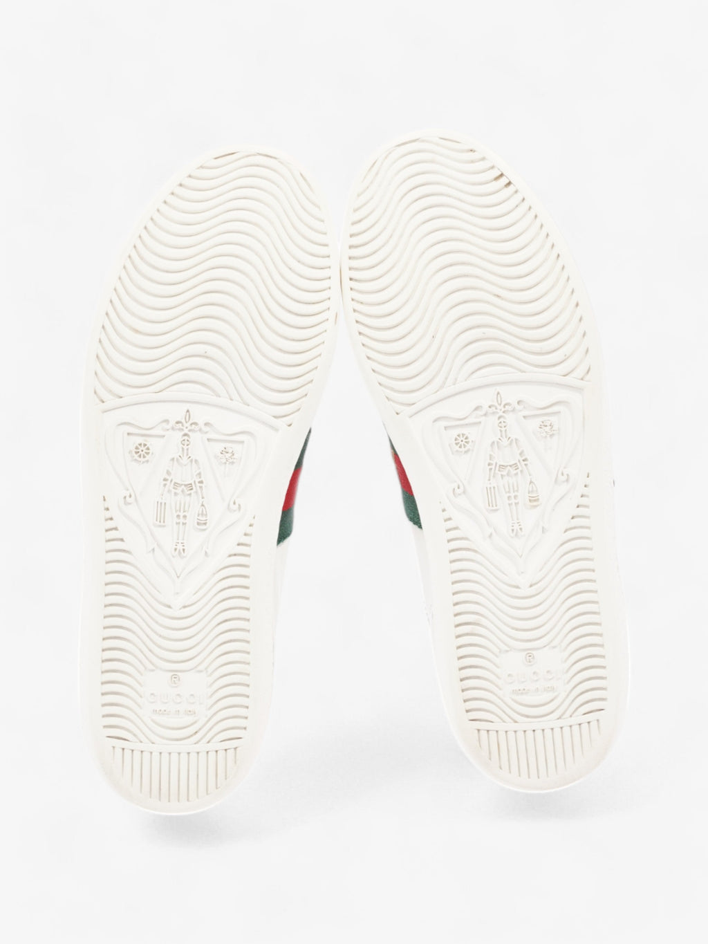 Gucci Ace Embroidered Sneakers  White  / Red / Green Leather EU 35.5 UK 2.5