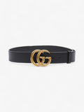 Gucci GG Marmont Belt Black Leather 75cm 30"