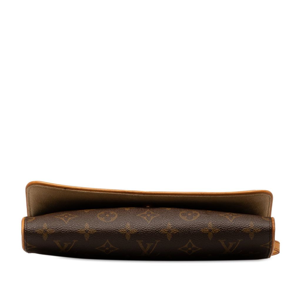 Brown Louis Vuitton Monogram Pochette Twin GM Crossbody Bag