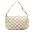 Beige Louis Vuitton Damier Azur Pochette Accessoires