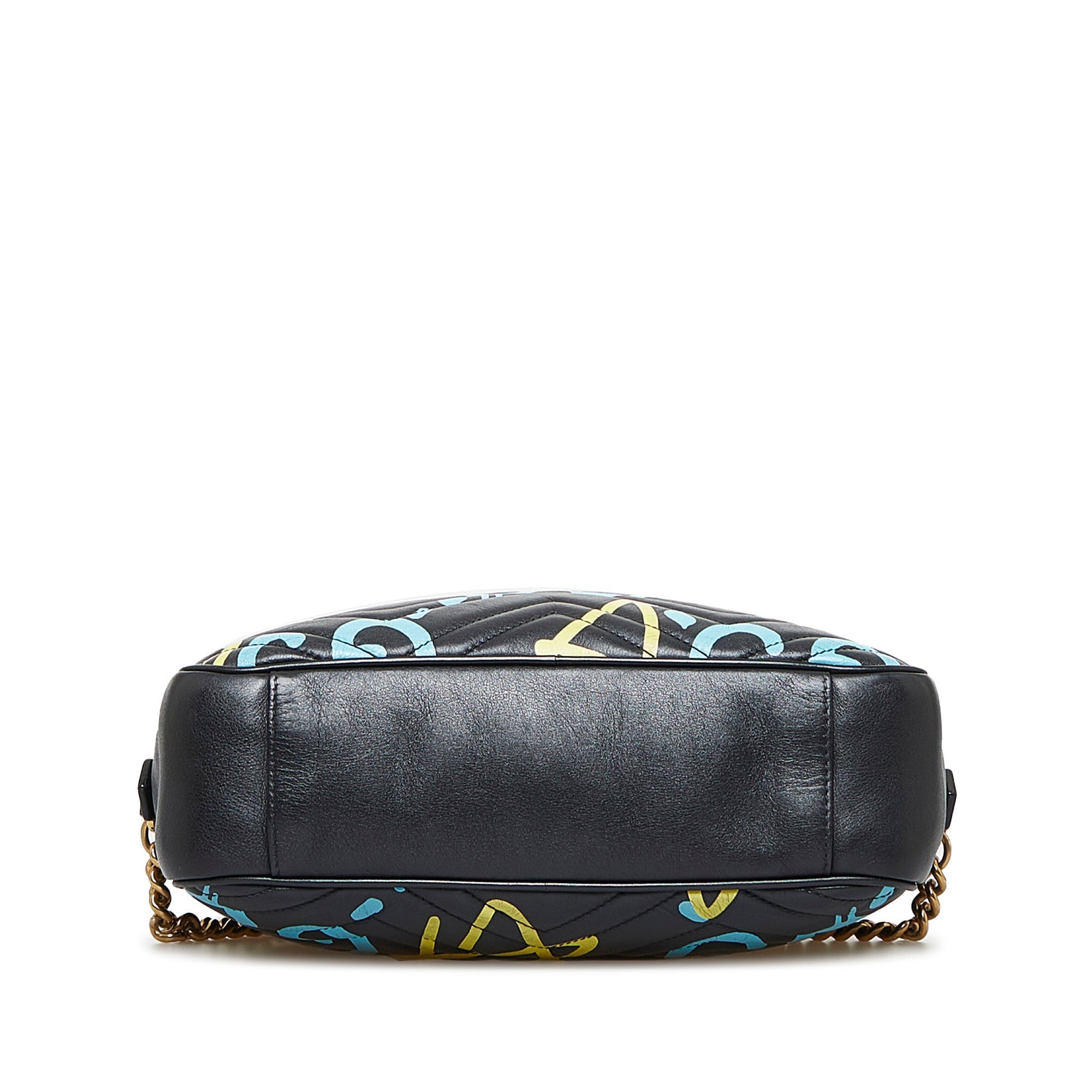 Gucci GG Marmont Ghost Black Printed Leather