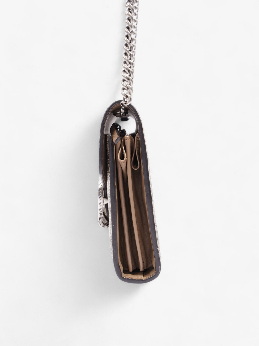 Gucci Dionysus Chain Wallet GG Supreme Coated Canvas