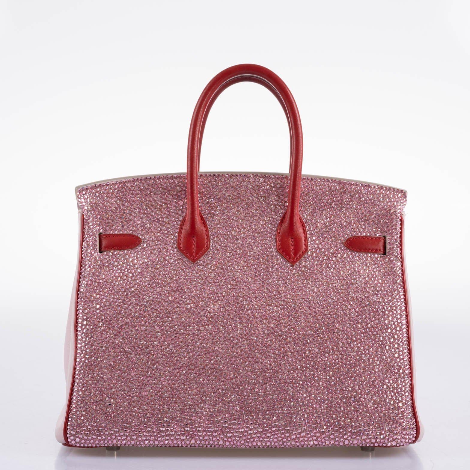 Vintage HermÃƒÆ’Ã‚Â¨s Birkin 25 ÃƒÂ¢Ã¢â€šÂ¬Ã‹Å“Pink PrincessÃƒÂ¢Ã¢â€šÂ¬Ã¢â€žÂ¢ HSS Rose Dragee & Rouge Tomate Swift with Palladium Hardware