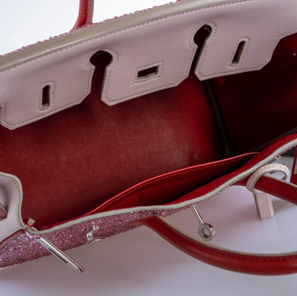Vintage HermÃƒÆ’Ã‚Â¨s Birkin 25 ÃƒÂ¢Ã¢â€šÂ¬Ã‹Å“Pink PrincessÃƒÂ¢Ã¢â€šÂ¬Ã¢â€žÂ¢ HSS Rose Dragee & Rouge Tomate Swift with Palladium Hardware